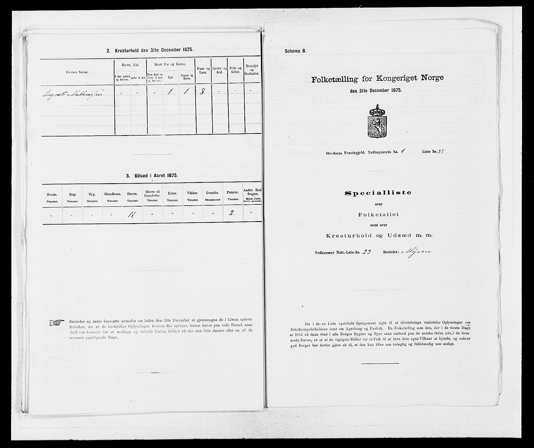 SAB, Folketelling 1875 for 1221P Stord prestegjeld, 1875, s. 91