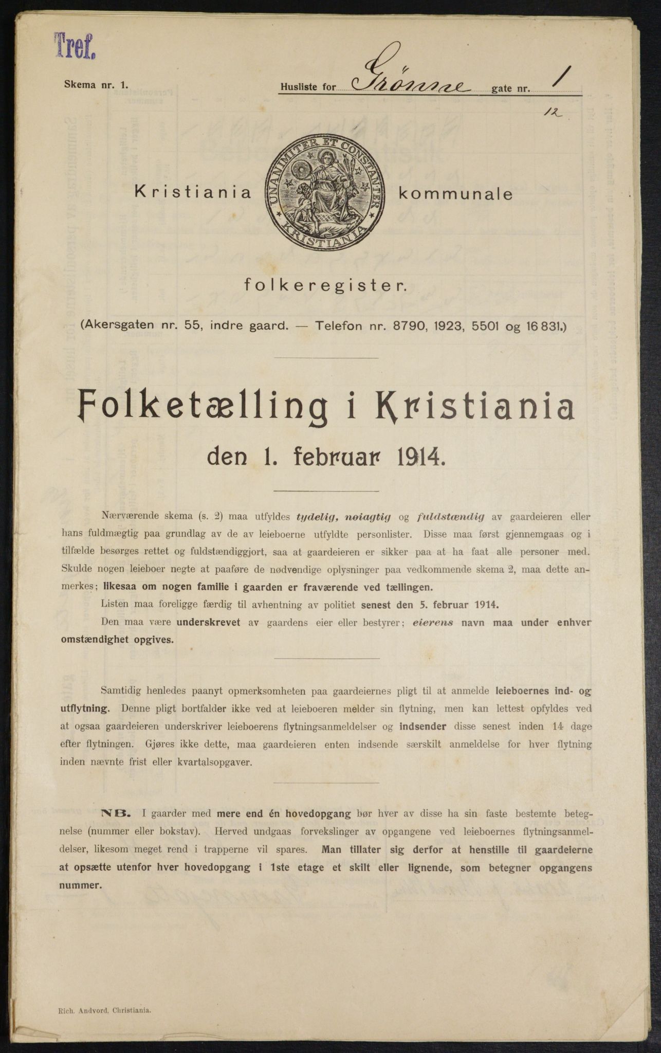 OBA, Kommunal folketelling 1.2.1914 for Kristiania, 1914, s. 32339