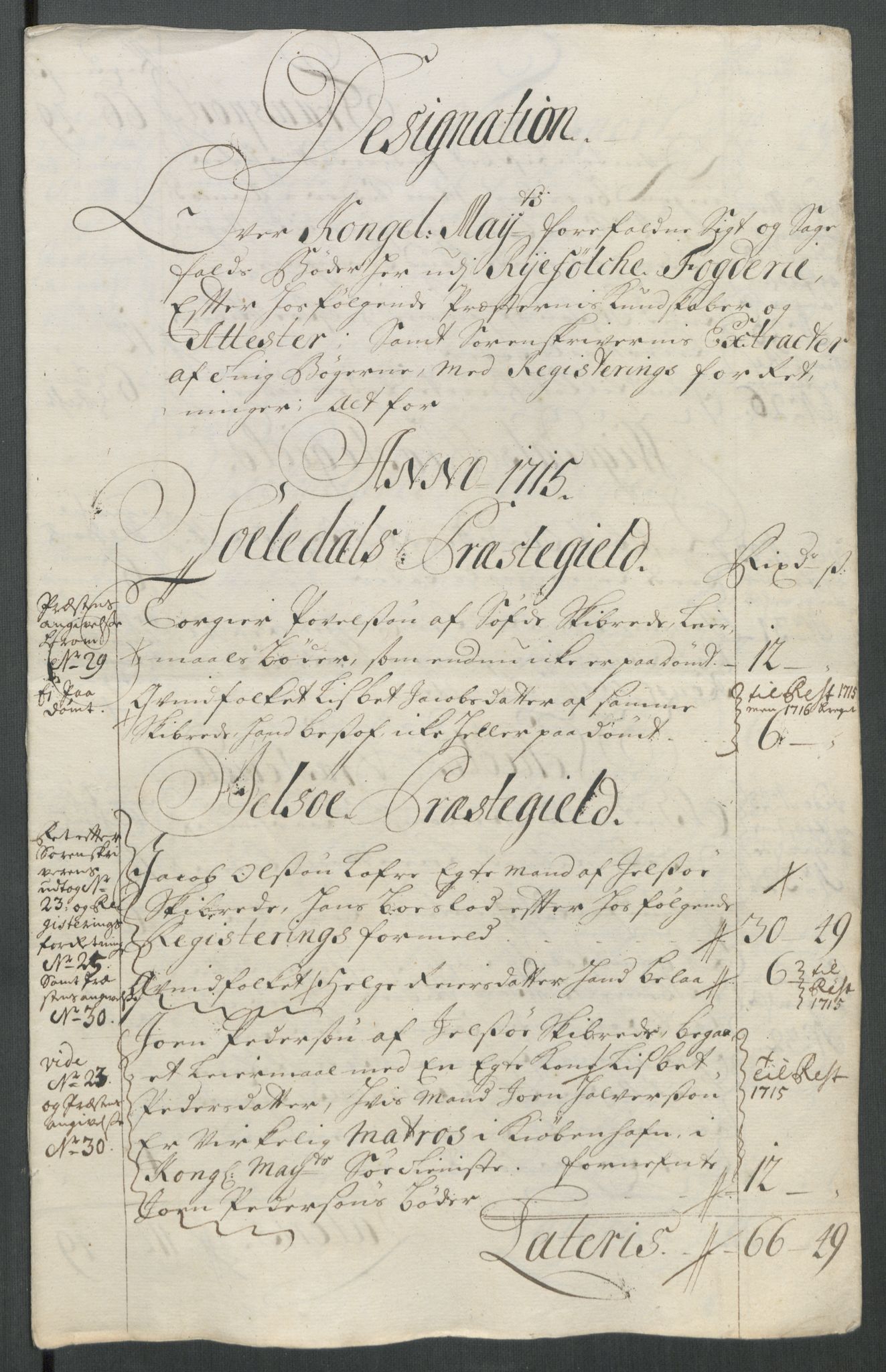 Rentekammeret inntil 1814, Reviderte regnskaper, Fogderegnskap, RA/EA-4092/R47/L2868: Fogderegnskap Ryfylke, 1715, s. 230