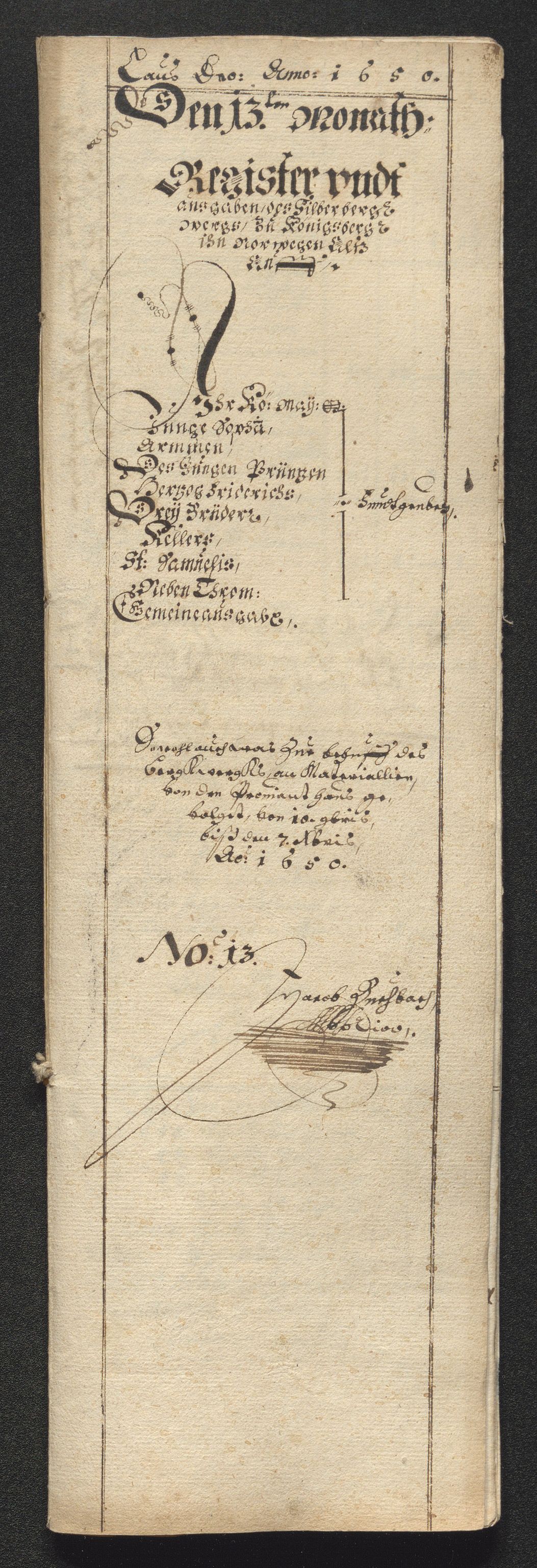 Kongsberg Sølvverk 1623-1816, AV/SAKO-EA-3135/001/D/Dc/Dcd/L0024: Utgiftsregnskap for gruver m.m. , 1650, s. 269