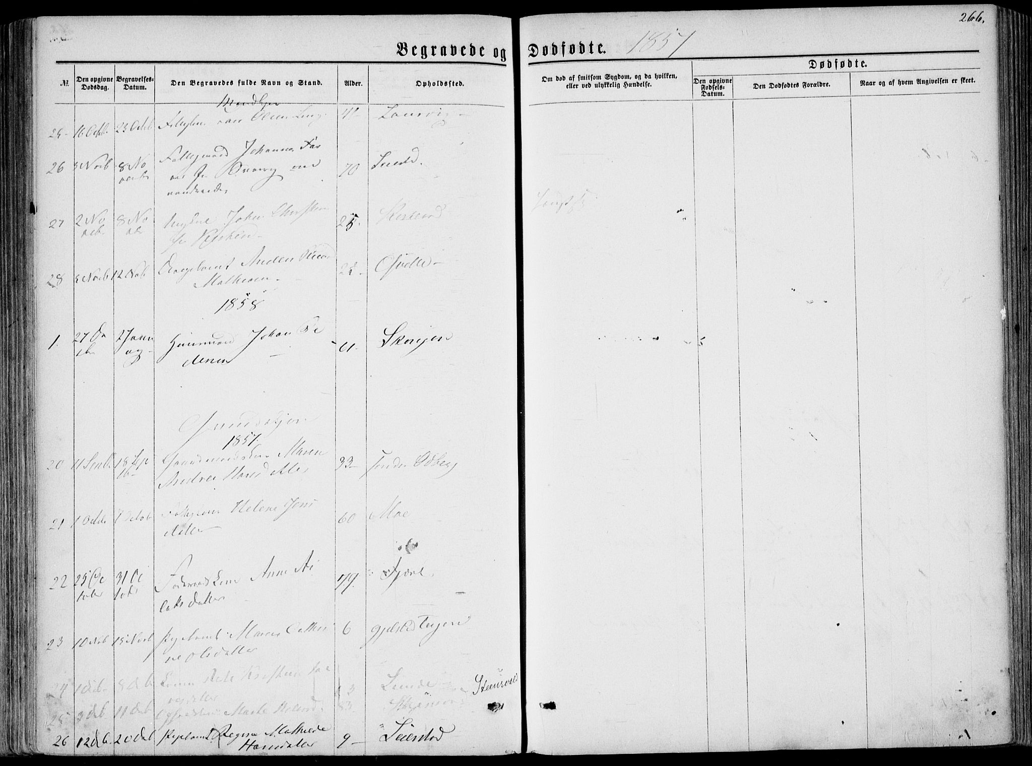 Hedrum kirkebøker, AV/SAKO-A-344/F/Fa/L0007: Ministerialbok nr. I 7, 1857-1868, s. 266