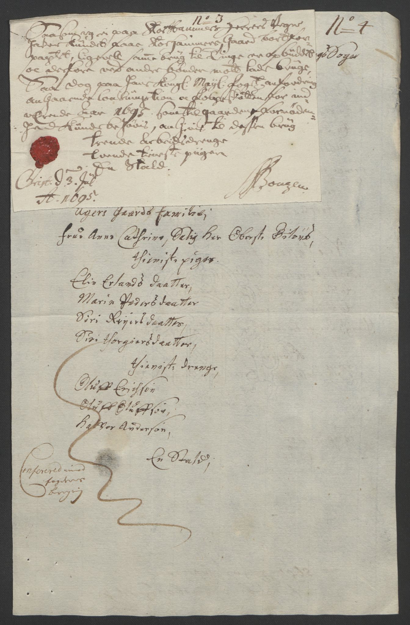 Rentekammeret inntil 1814, Reviderte regnskaper, Fogderegnskap, AV/RA-EA-4092/R16/L1036: Fogderegnskap Hedmark, 1695-1696, s. 99