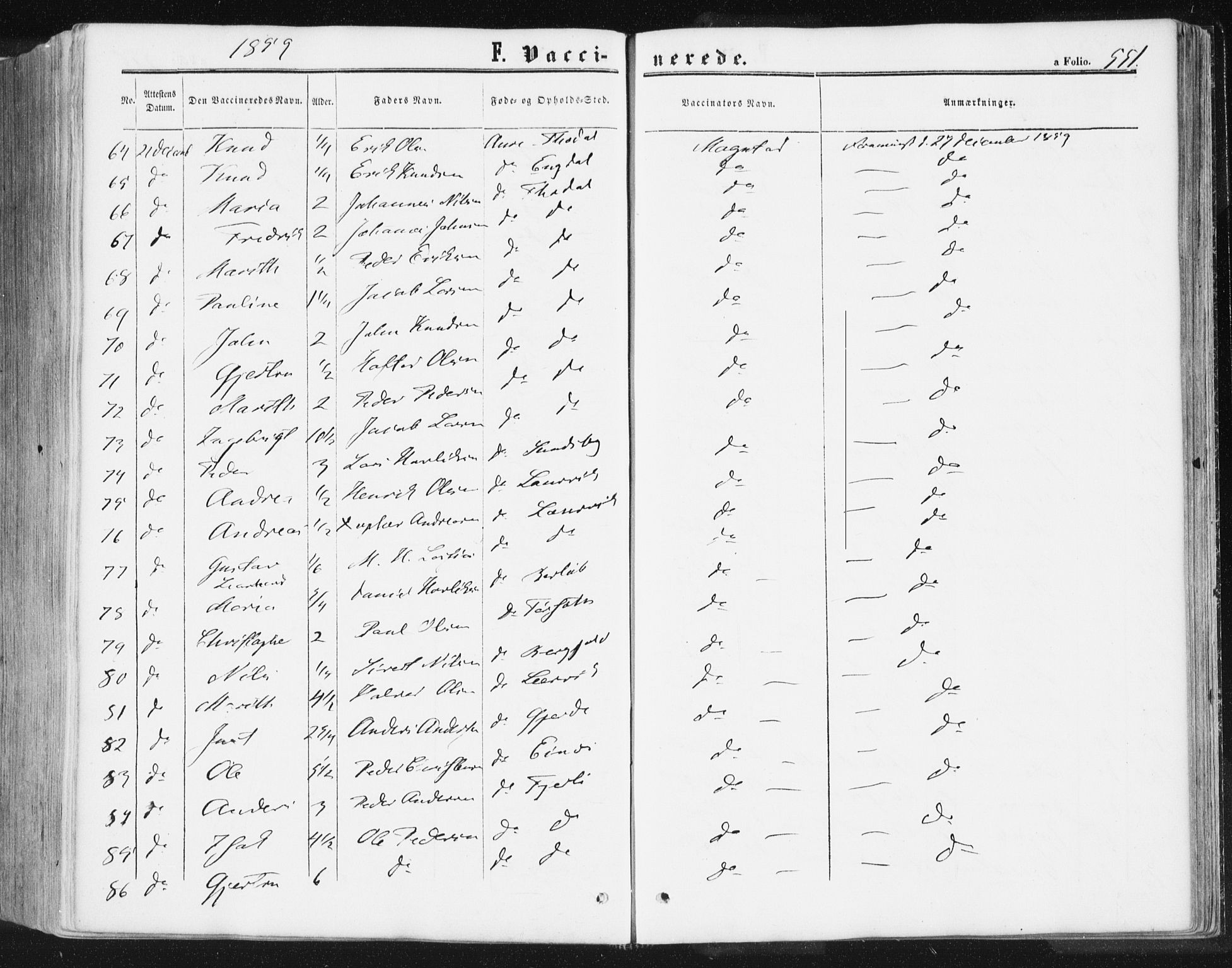 Ministerialprotokoller, klokkerbøker og fødselsregistre - Møre og Romsdal, AV/SAT-A-1454/578/L0905: Ministerialbok nr. 578A04, 1859-1877, s. 551