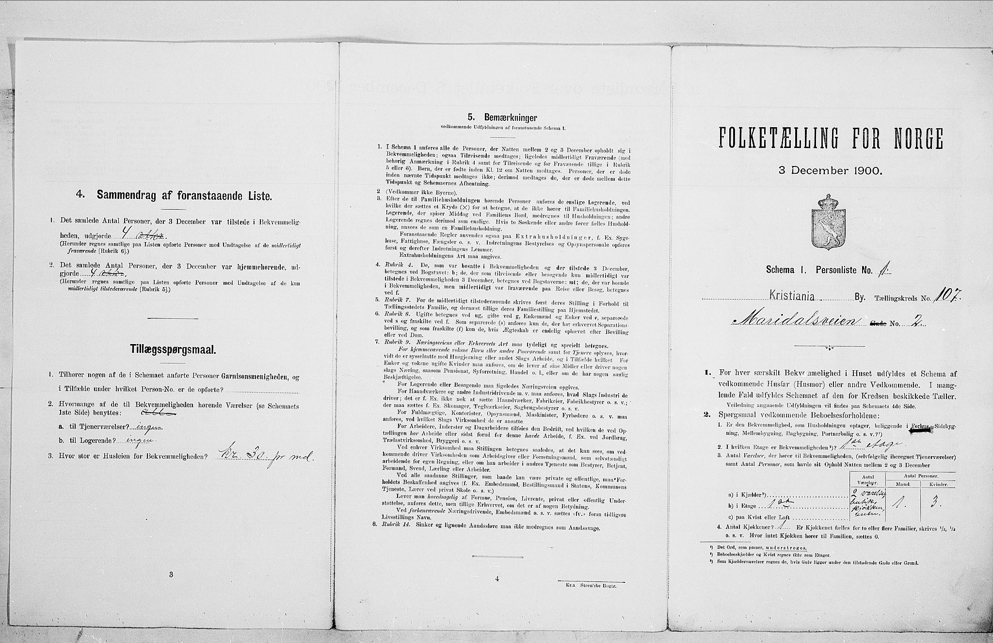 SAO, Folketelling 1900 for 0301 Kristiania kjøpstad, 1900, s. 55023