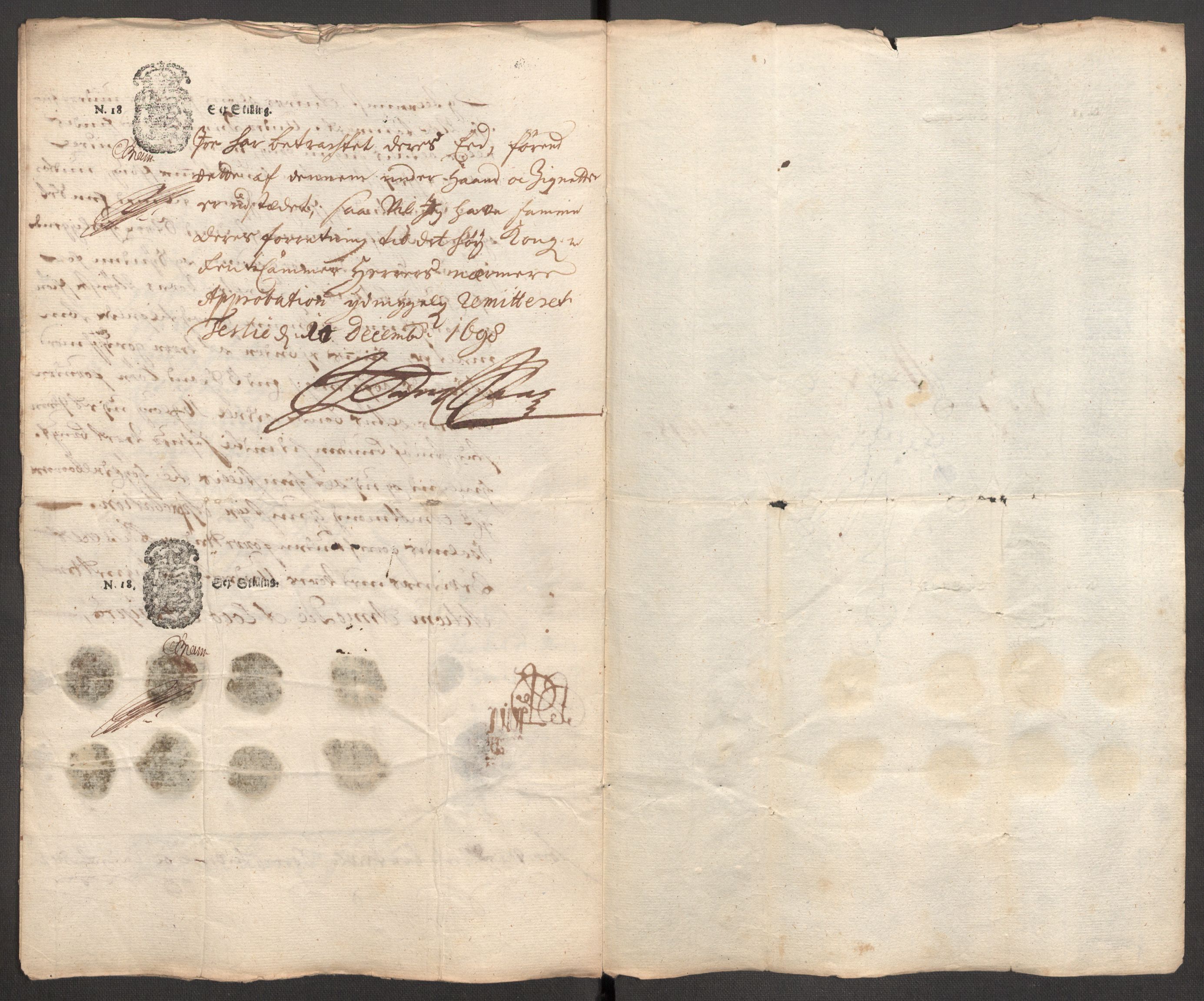 Rentekammeret inntil 1814, Reviderte regnskaper, Fogderegnskap, RA/EA-4092/R62/L4190: Fogderegnskap Stjørdal og Verdal, 1698, s. 210