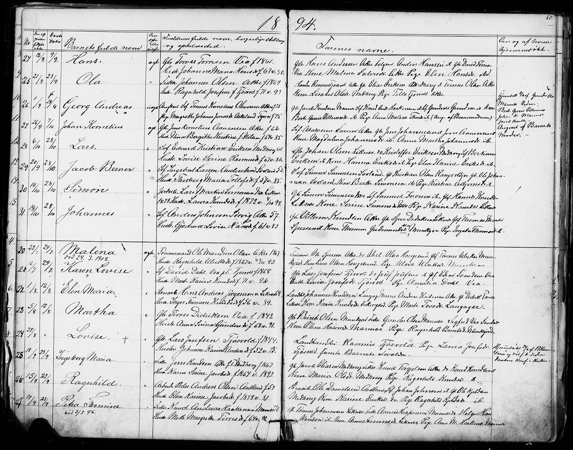 Kopervik sokneprestkontor, AV/SAST-A-101850/H/Ha/Hab/L0002: Klokkerbok nr. B 2, 1881-1905, s. 60