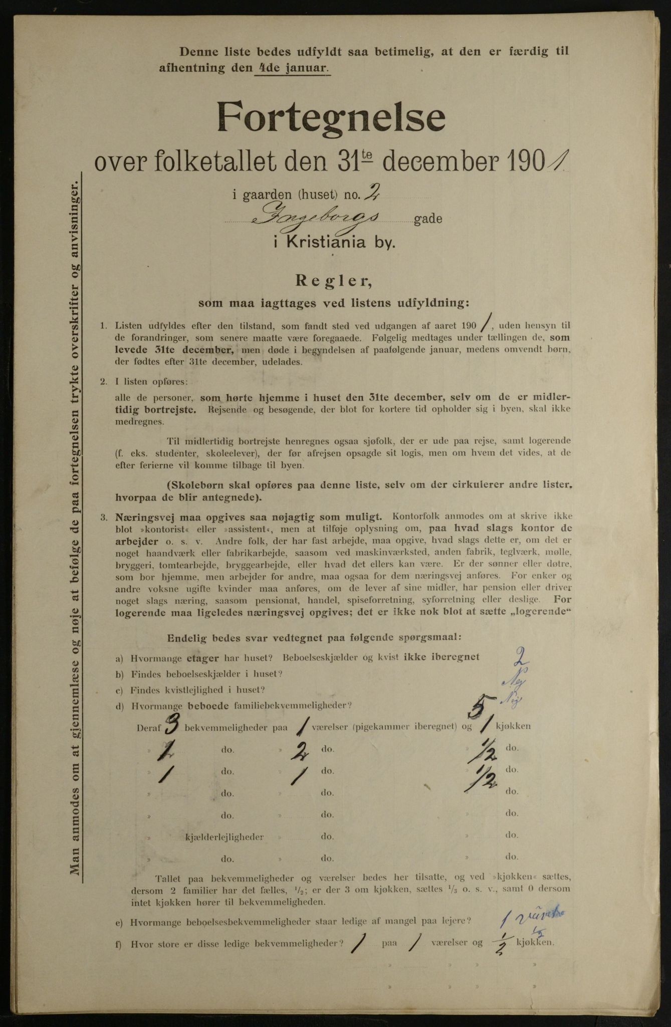 OBA, Kommunal folketelling 31.12.1901 for Kristiania kjøpstad, 1901, s. 6877