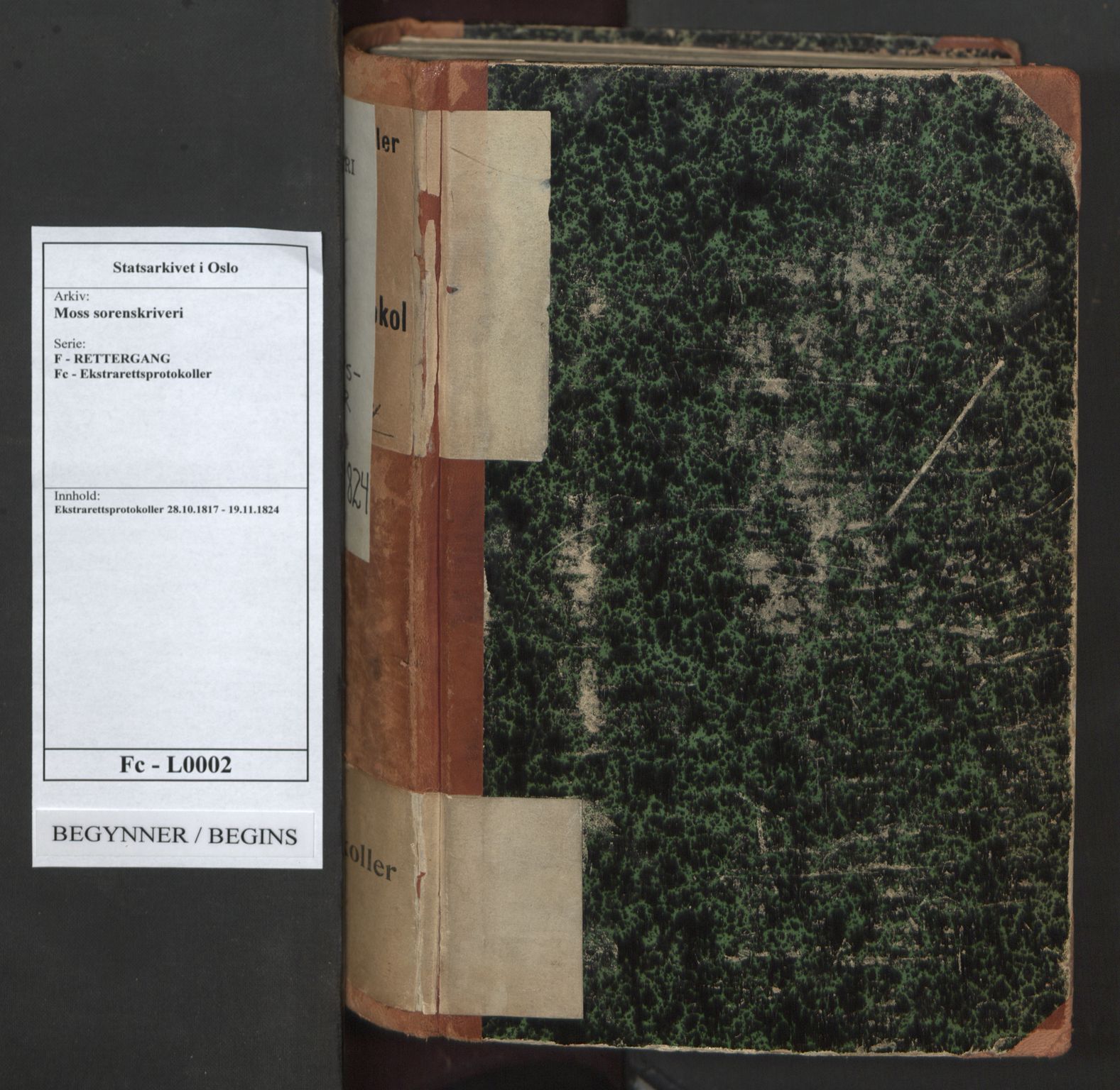 Moss sorenskriveri, AV/SAO-A-10168, 1817-1824