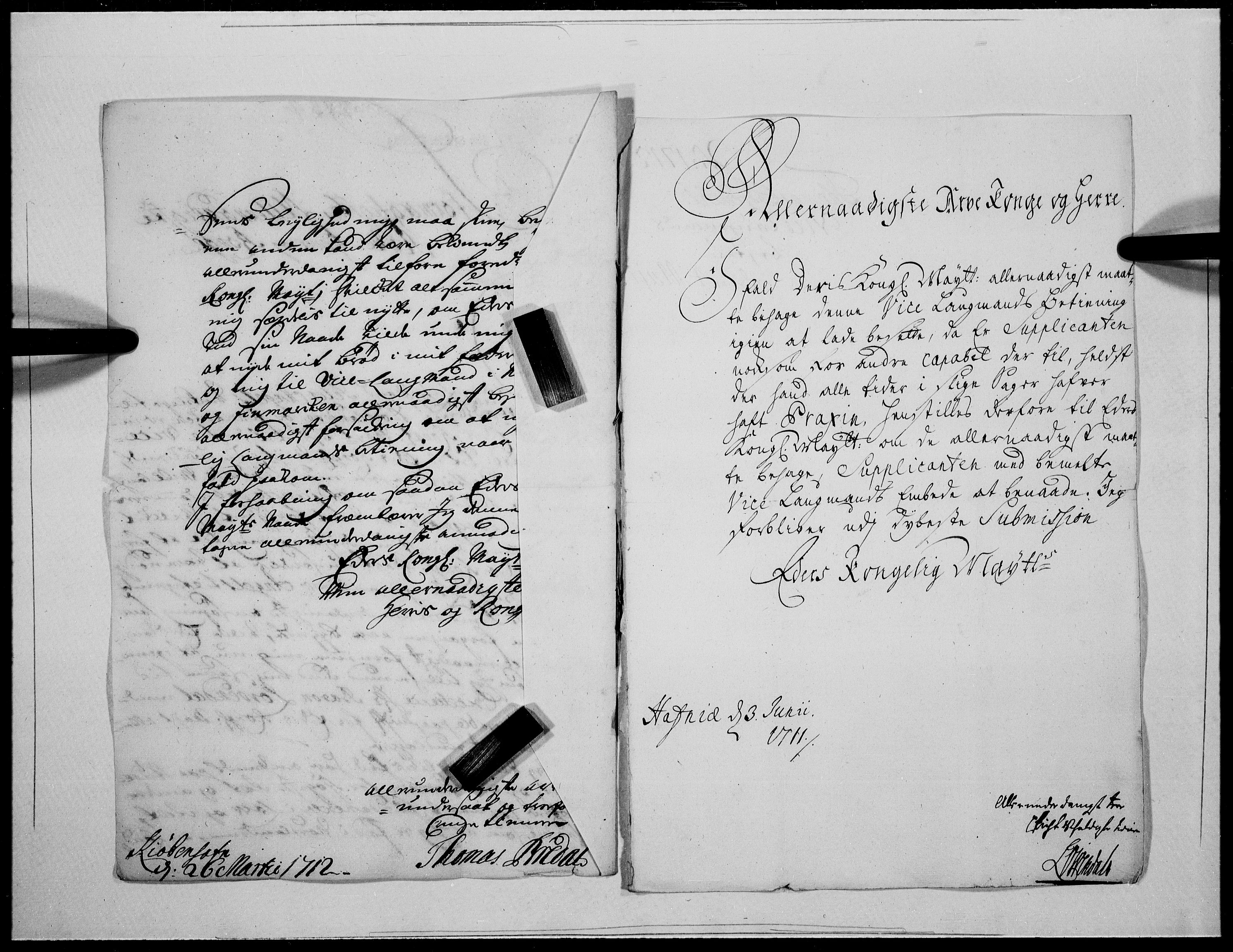 Danske Kanselli 1572-1799, AV/RA-EA-3023/F/Fc/Fcc/Fcca/L0071: Norske innlegg 1572-1799, 1712, s. 55