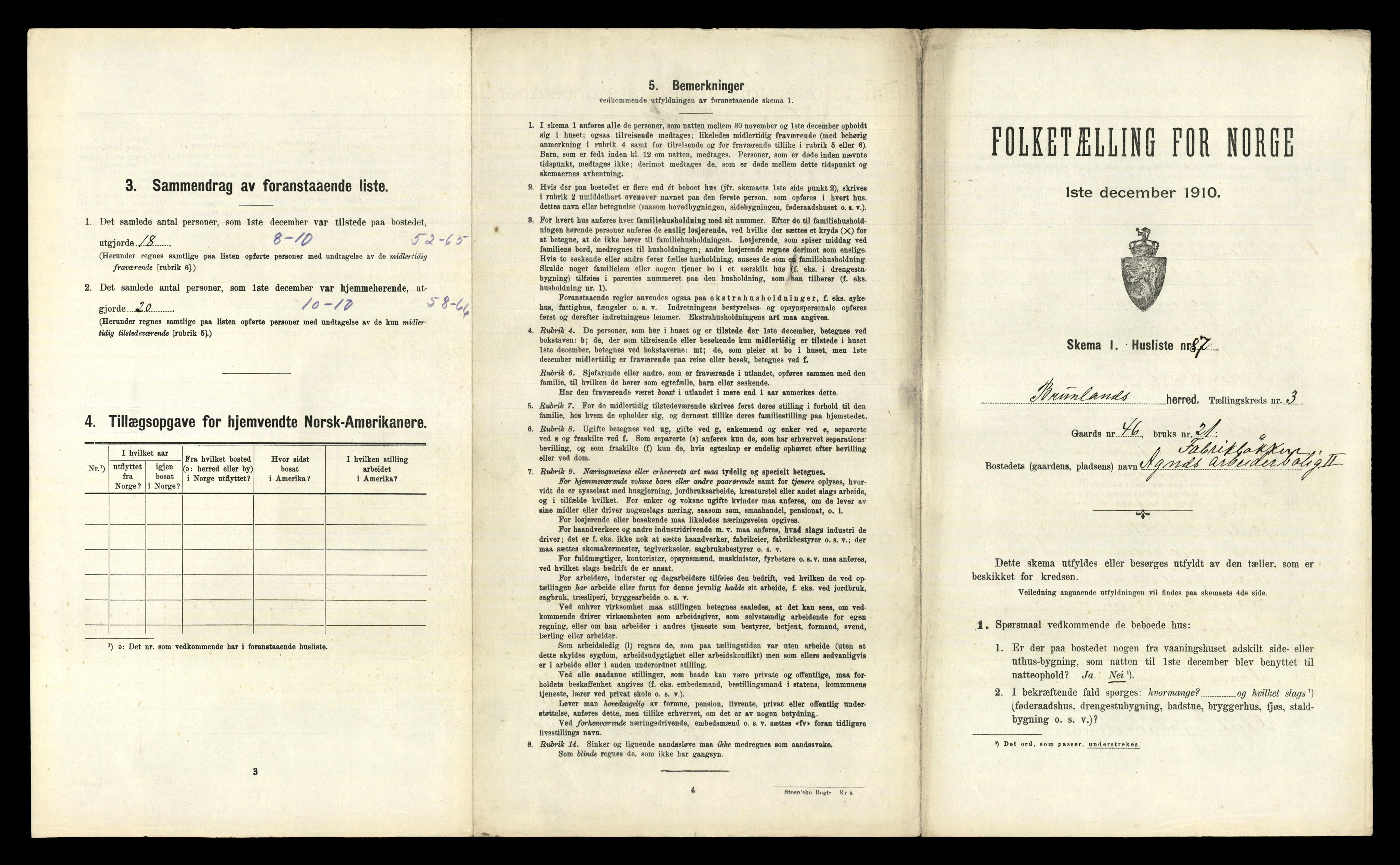 RA, Folketelling 1910 for 0726 Brunlanes herred, 1910, s. 567