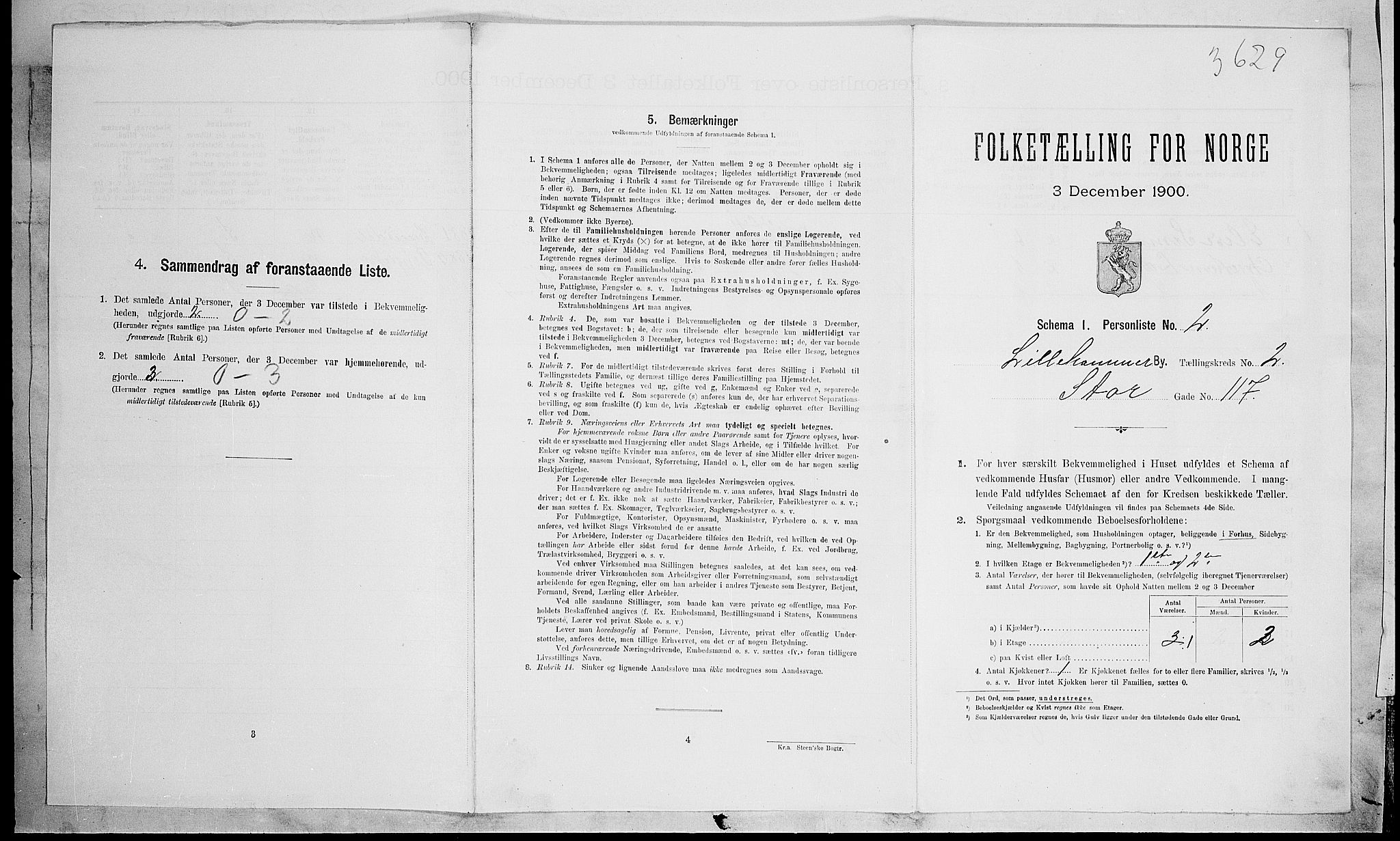 SAH, Folketelling 1900 for 0501 Lillehammer kjøpstad, 1900, s. 34