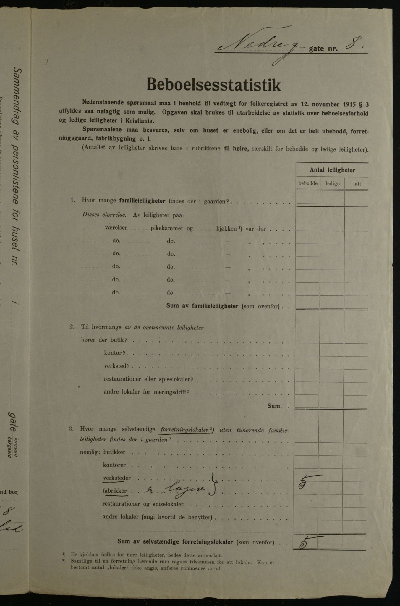 OBA, Kommunal folketelling 1.12.1923 for Kristiania, 1923, s. 76164