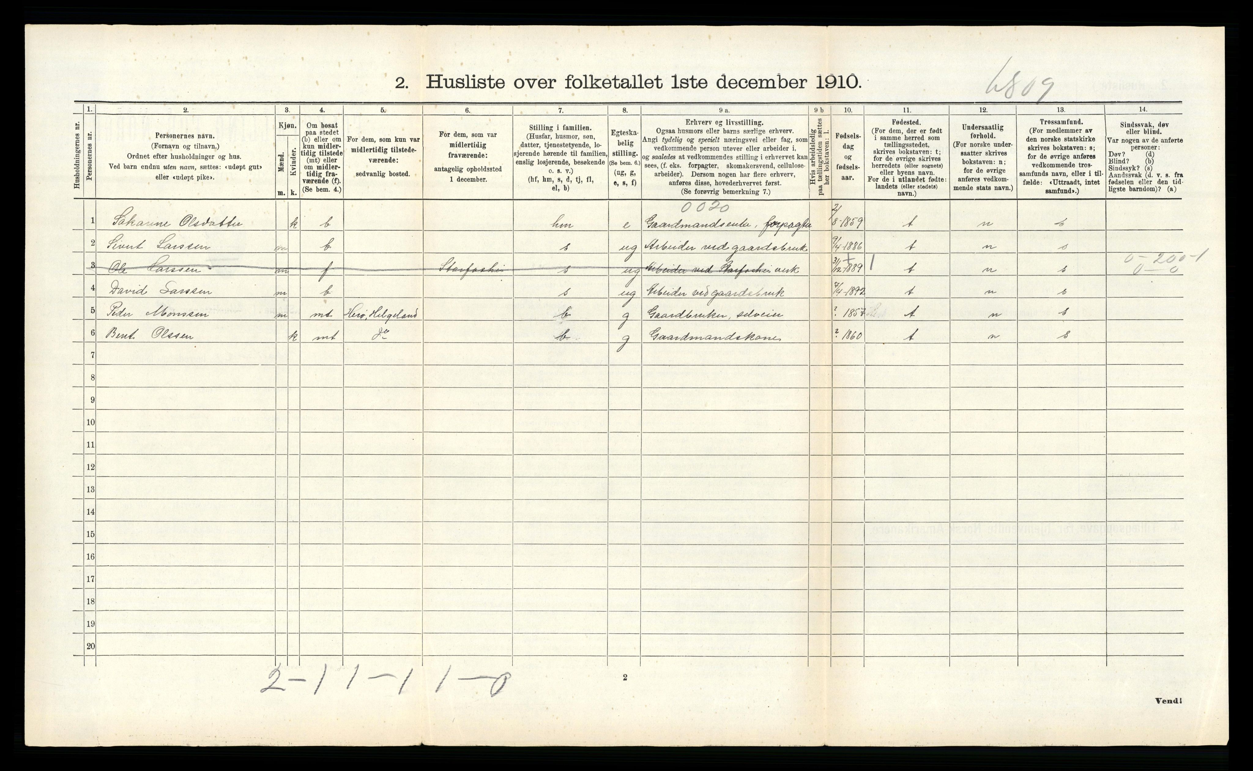 RA, Folketelling 1910 for 1833 Mo herred, 1910, s. 1202