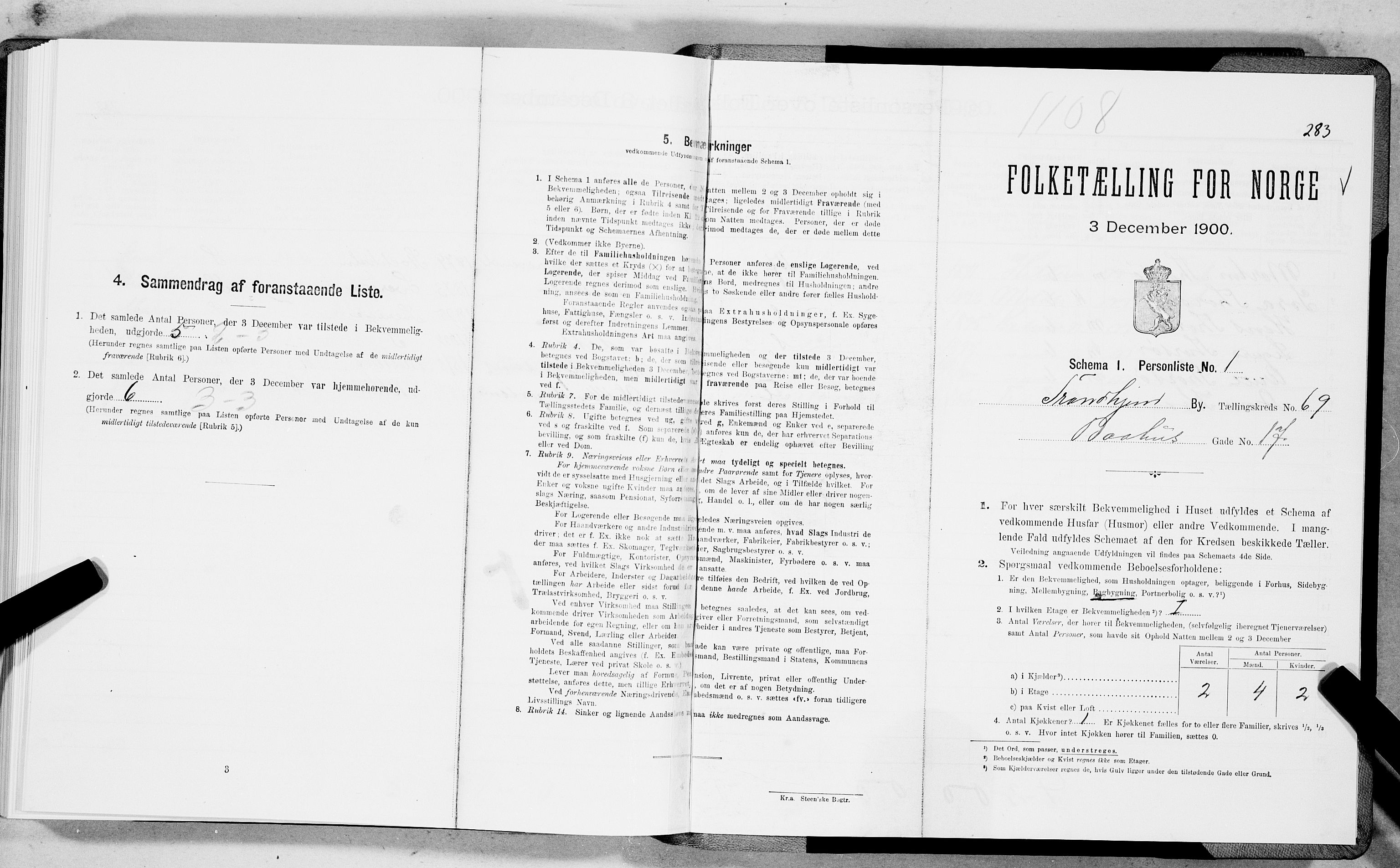 SAT, Folketelling 1900 for 1601 Trondheim kjøpstad, 1900, s. 12928
