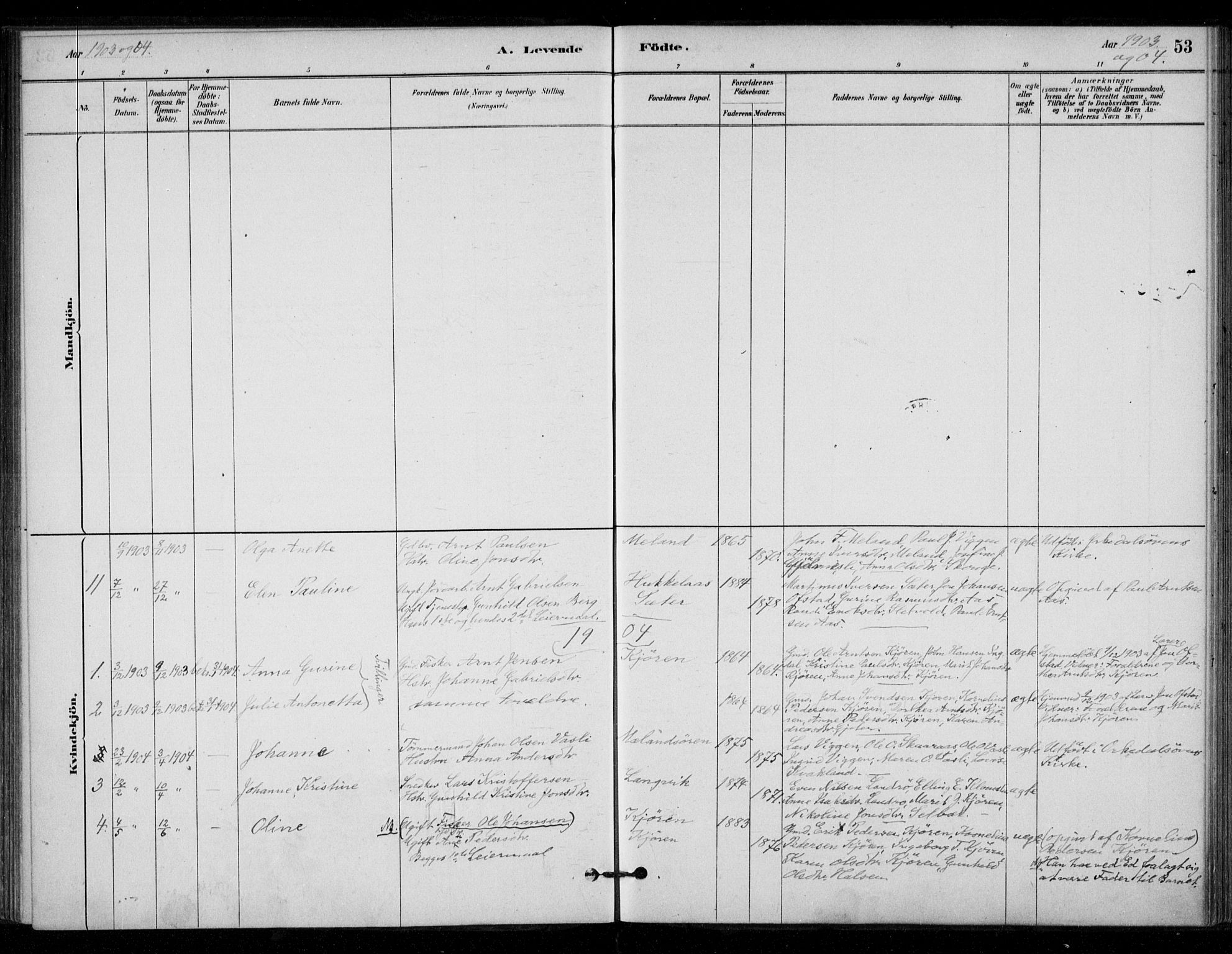 Ministerialprotokoller, klokkerbøker og fødselsregistre - Sør-Trøndelag, SAT/A-1456/670/L0836: Ministerialbok nr. 670A01, 1879-1904, s. 53