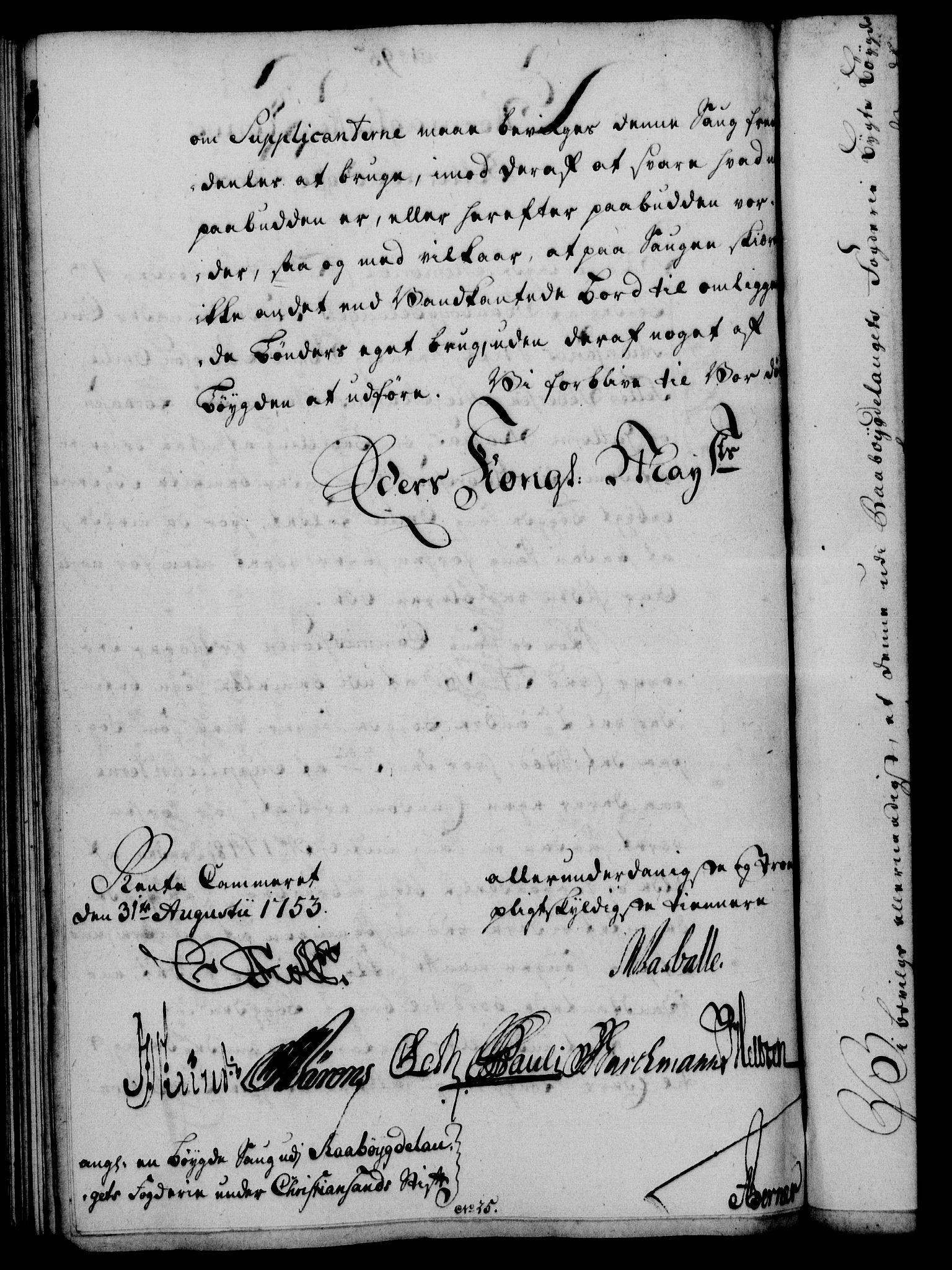 Rentekammeret, Kammerkanselliet, RA/EA-3111/G/Gf/Gfa/L0035: Norsk relasjons- og resolusjonsprotokoll (merket RK 52.35), 1753, s. 572