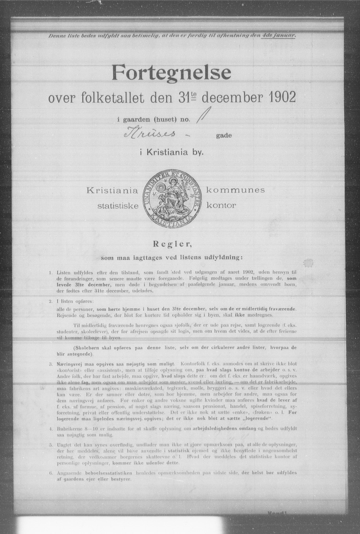 OBA, Kommunal folketelling 31.12.1902 for Kristiania kjøpstad, 1902, s. 10478