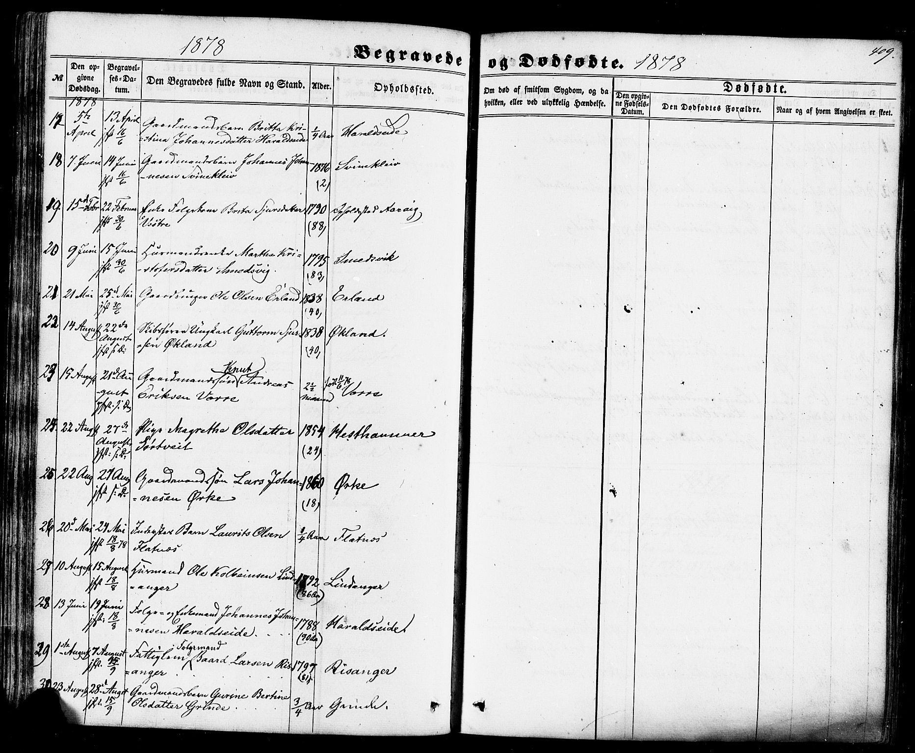 Skjold sokneprestkontor, AV/SAST-A-101847/H/Ha/Haa/L0008: Ministerialbok nr. A 8, 1856-1882, s. 409