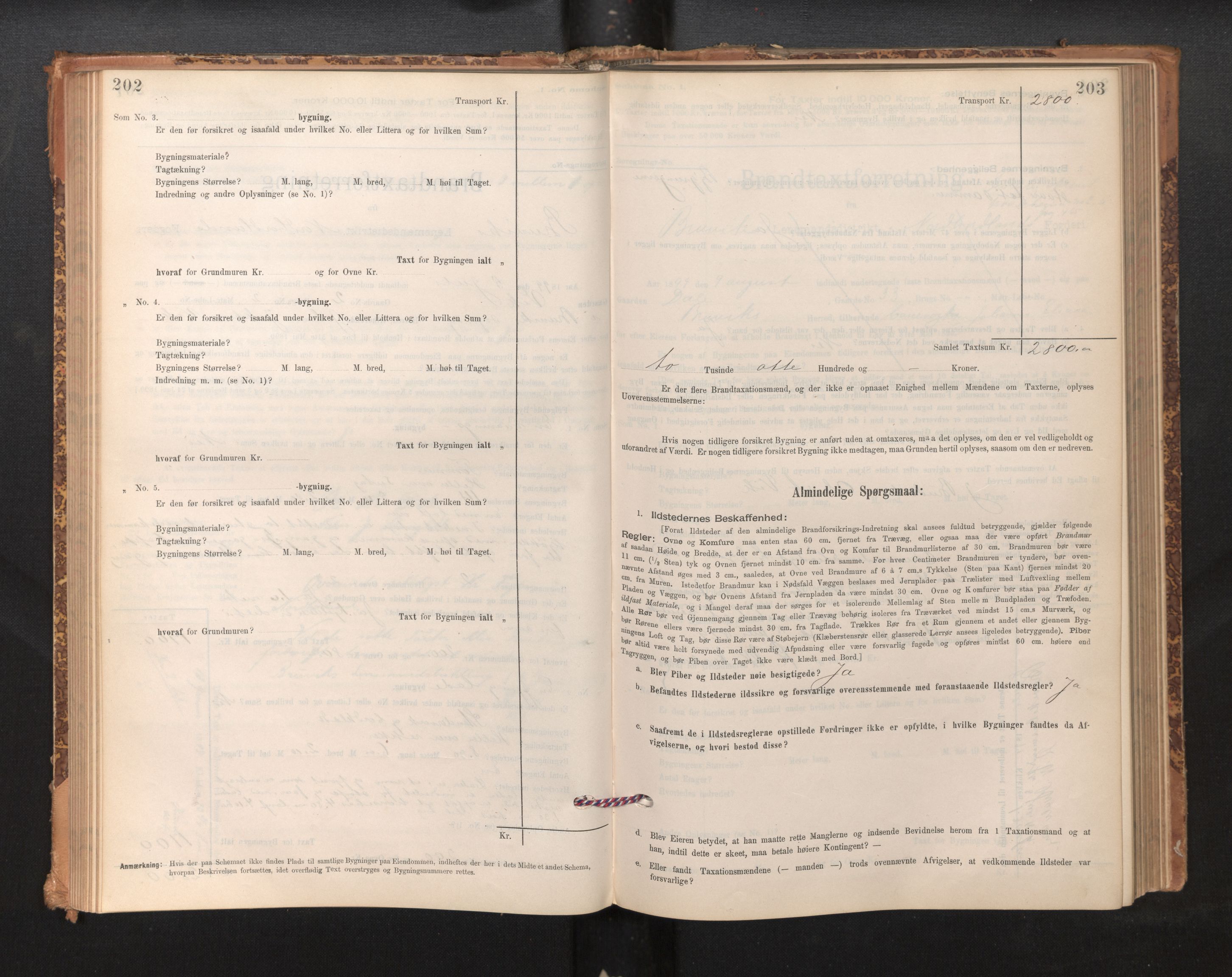 Lensmannen i Bruvik, SAB/A-31301/0012/L0006: Branntakstprotokoll, skjematakst, 1894-1906, s. 202-203