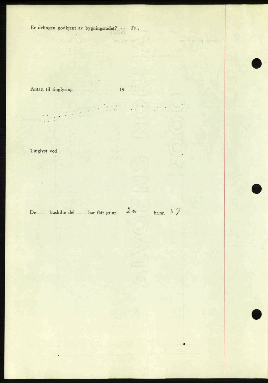 Romsdal sorenskriveri, AV/SAT-A-4149/1/2/2C: Pantebok nr. A10, 1941-1941, Dagboknr: 1014/1941