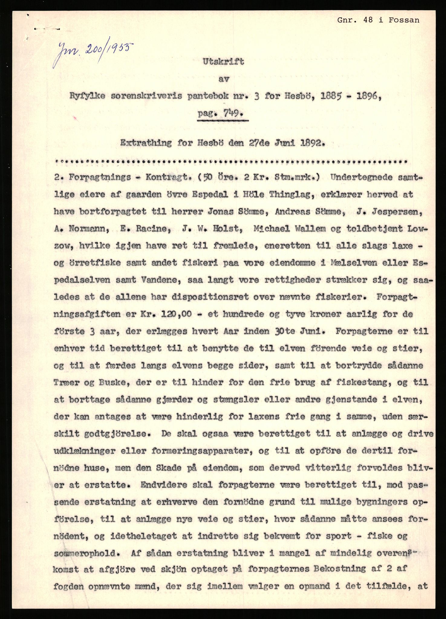 Statsarkivet i Stavanger, SAST/A-101971/03/Y/Yj/L0018: Avskrifter sortert etter gårdsnavn: Engelsvold - Espevold nedre, 1750-1930, s. 387