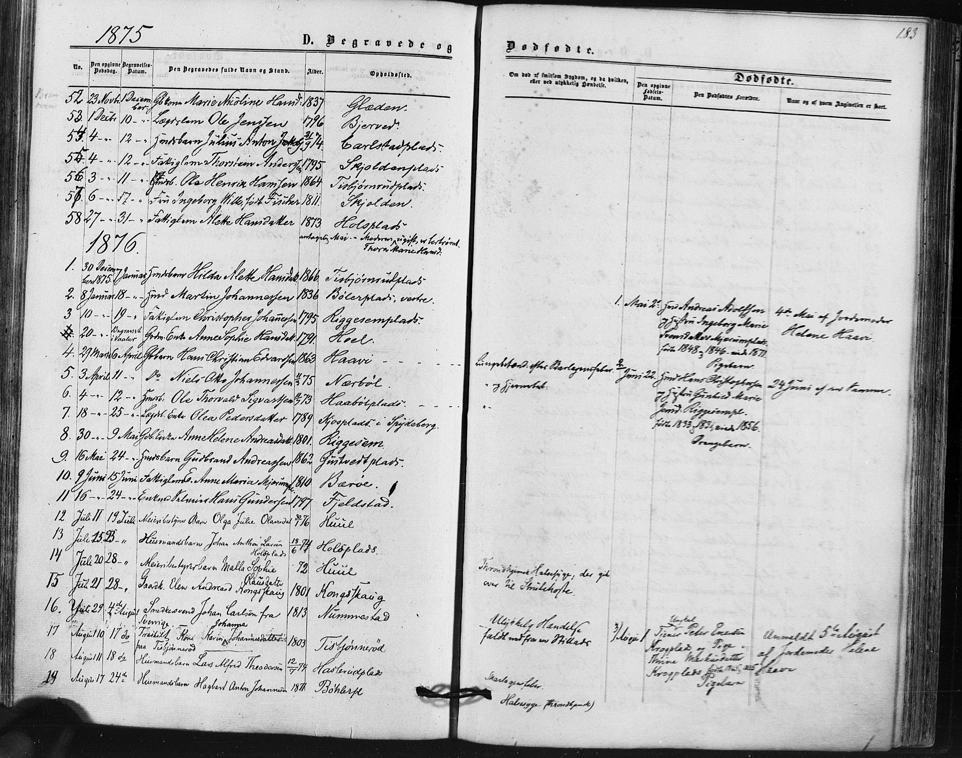 Hobøl prestekontor Kirkebøker, AV/SAO-A-2002/F/Fa/L0004: Ministerialbok nr. I 4, 1865-1877, s. 183