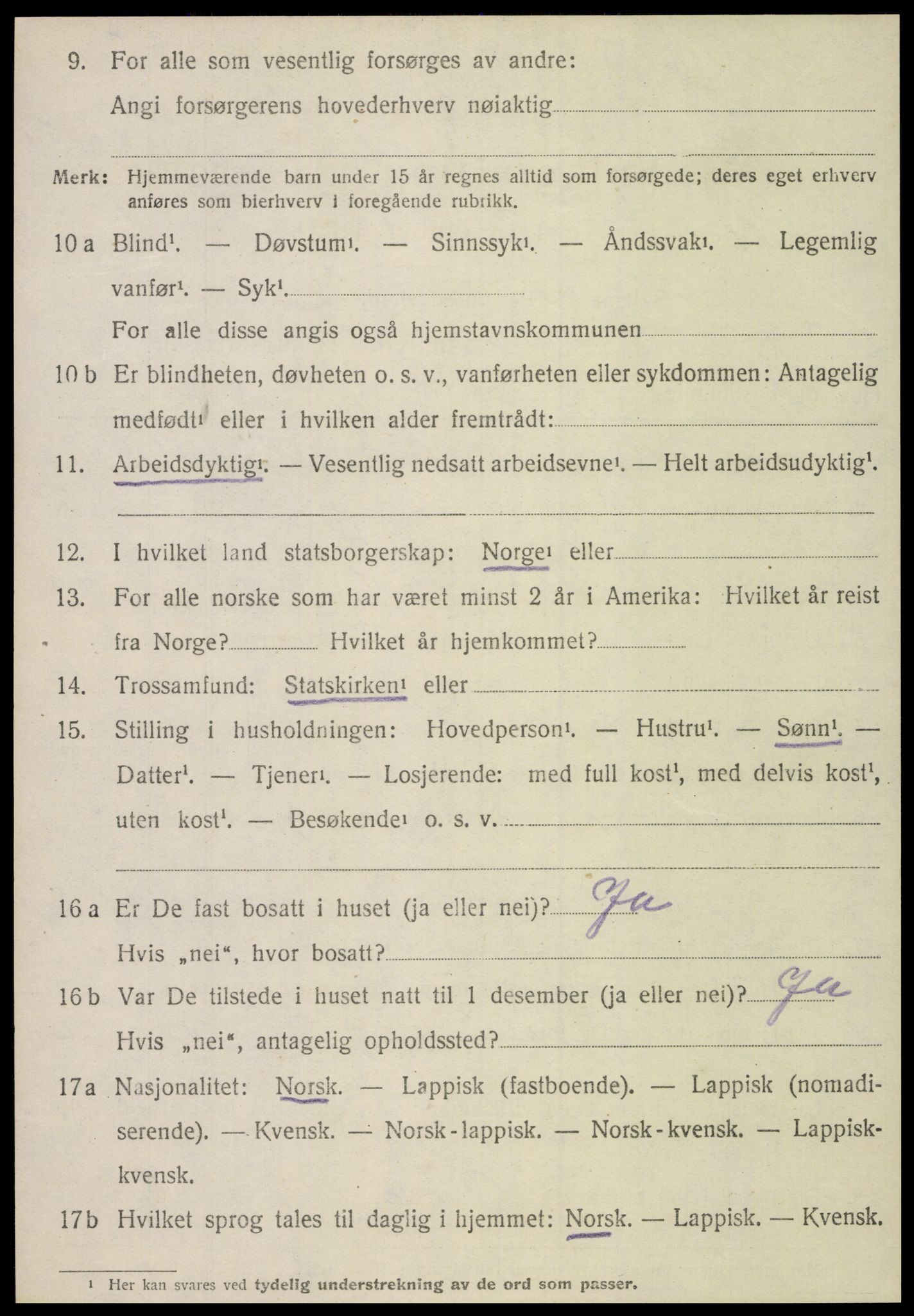 SAT, Folketelling 1920 for 1718 Leksvik herred, 1920, s. 5253