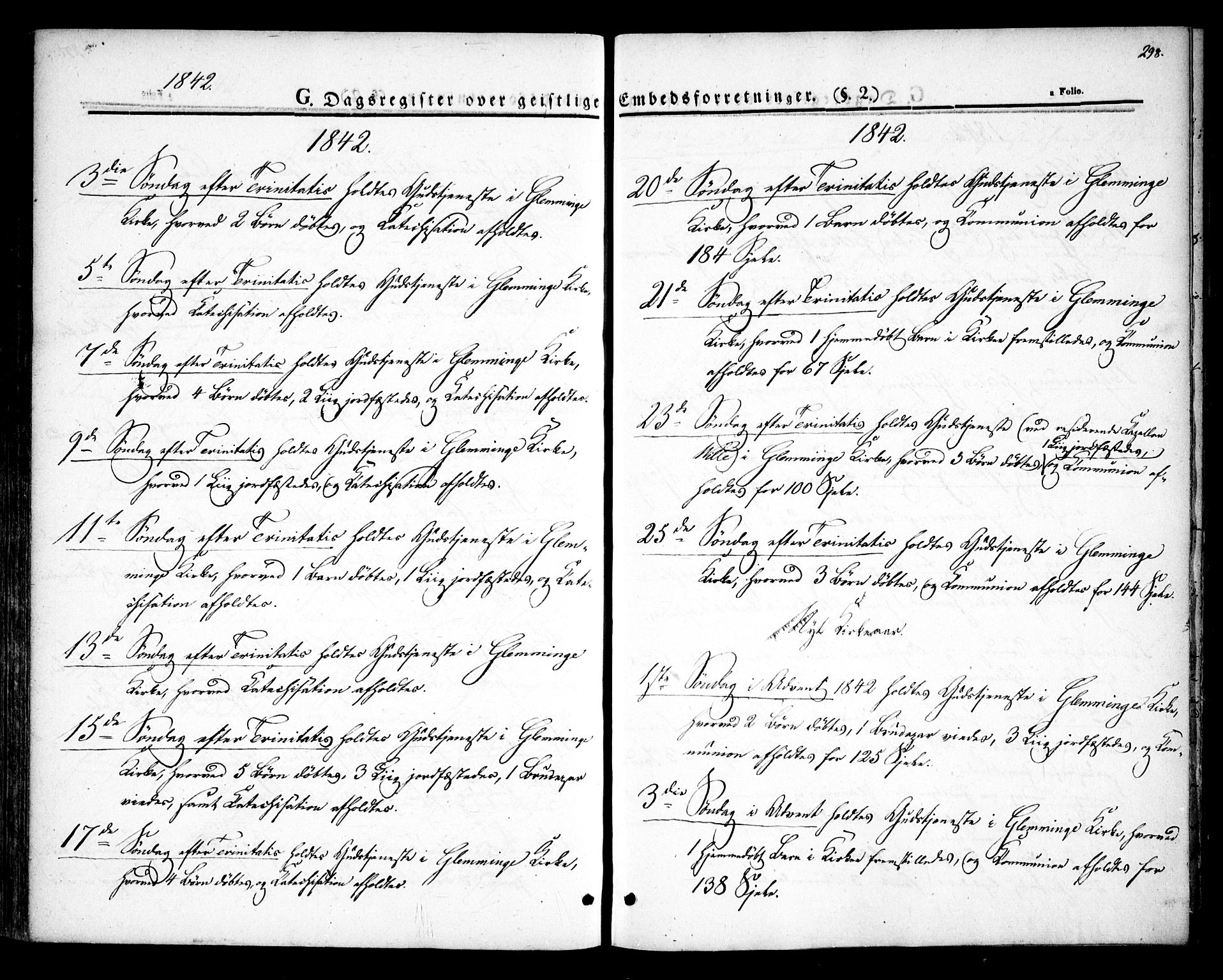 Glemmen prestekontor Kirkebøker, AV/SAO-A-10908/F/Fa/L0005: Ministerialbok nr. 5, 1838-1852, s. 298