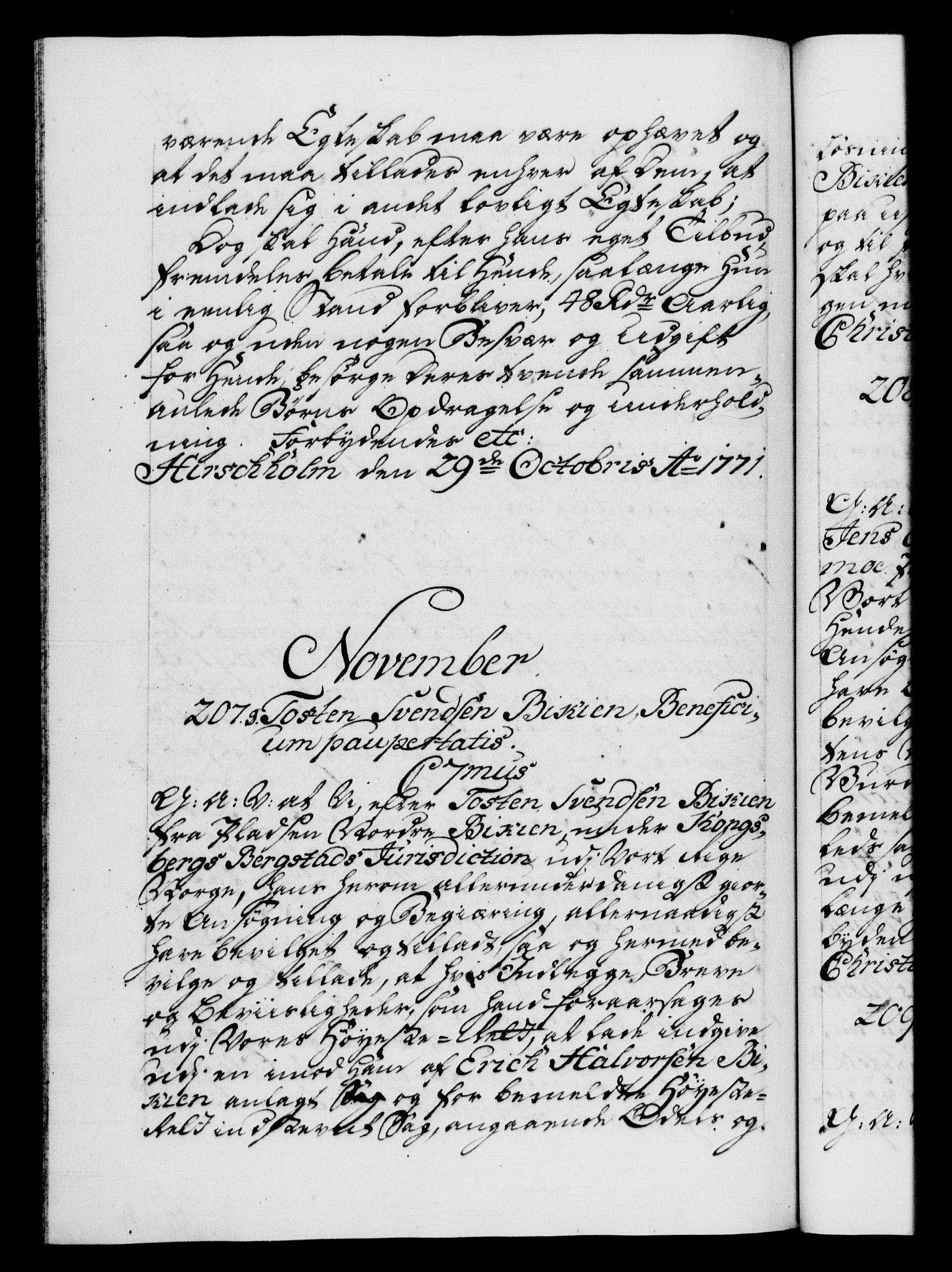 Danske Kanselli 1572-1799, RA/EA-3023/F/Fc/Fca/Fcaa/L0045: Norske registre "Norske eller 3. dept.s åpne brev, 1771-1773, s. 152b
