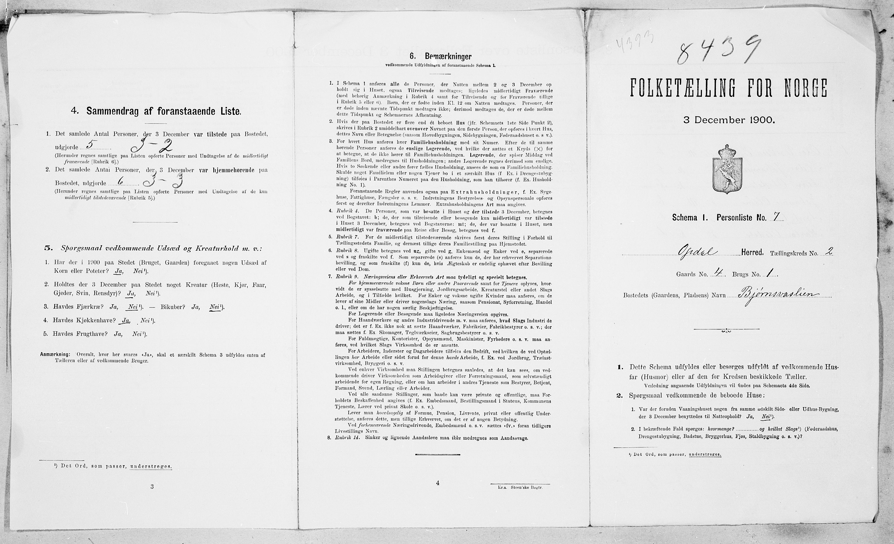 SAT, Folketelling 1900 for 1634 Oppdal herred, 1900, s. 38