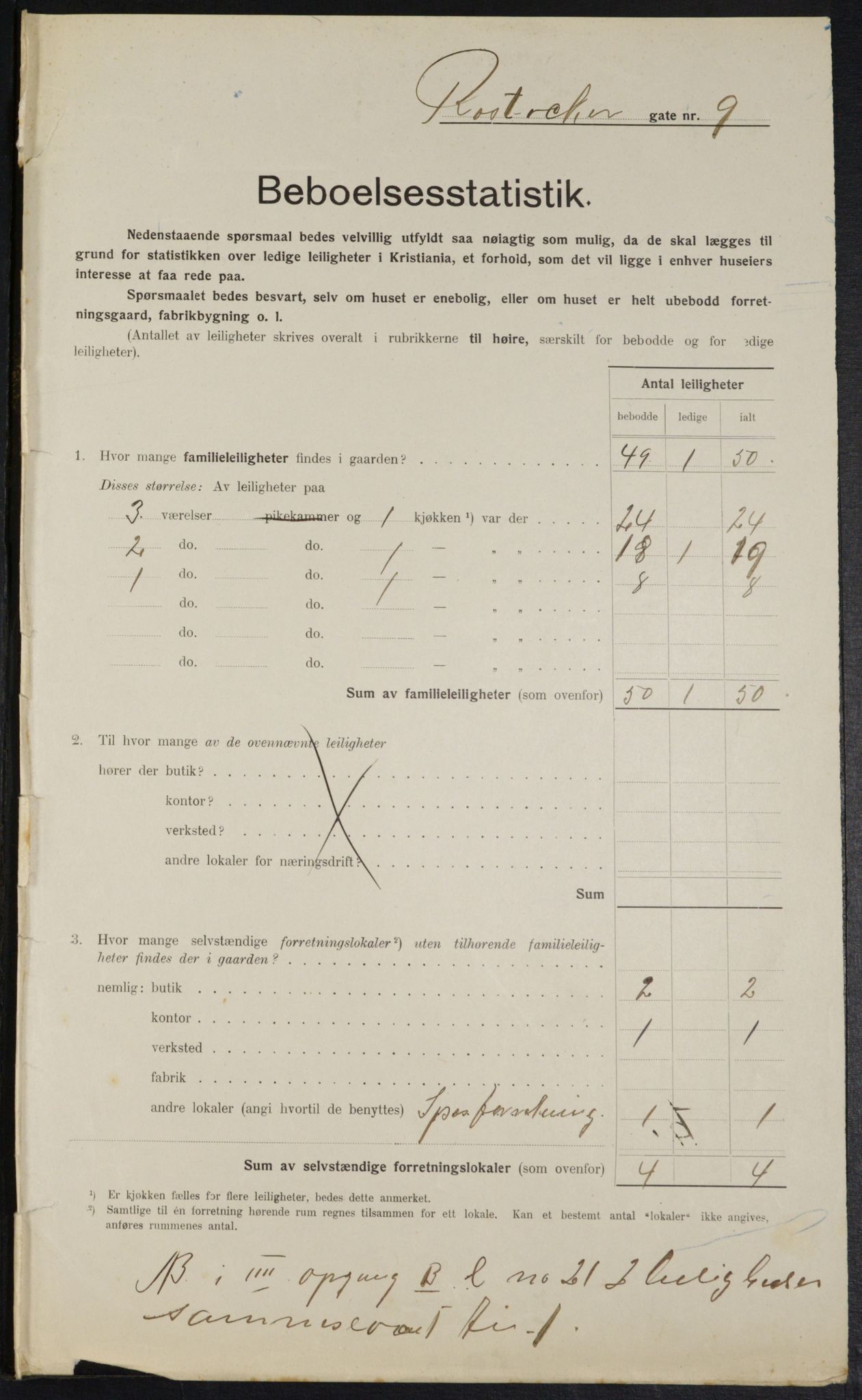 OBA, Kommunal folketelling 1.2.1914 for Kristiania, 1914, s. 84486