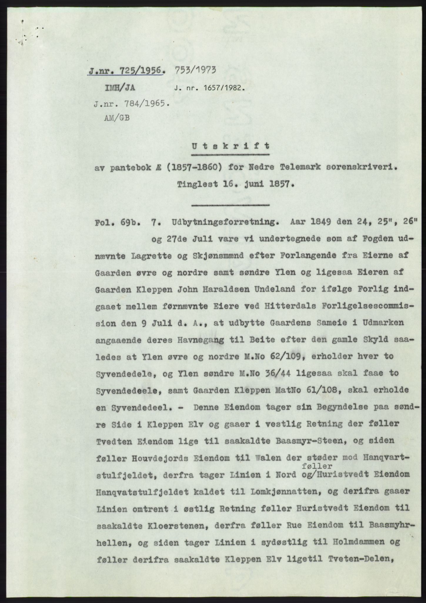 Statsarkivet i Kongsberg, SAKO/A-0001, 1956, s. 321
