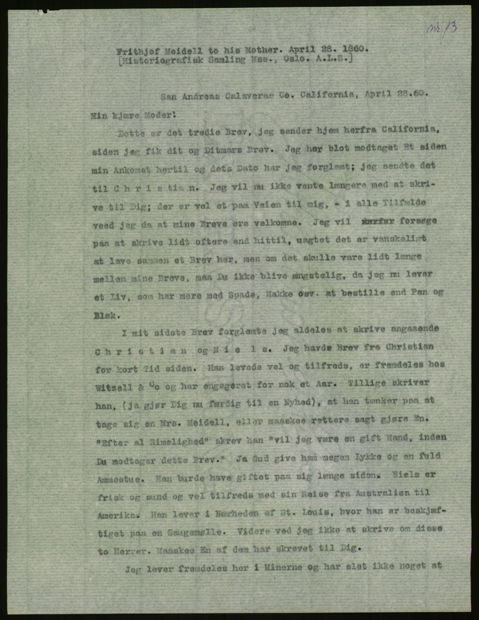 Samlinger til kildeutgivelse, Amerikabrevene, AV/RA-EA-4057/F/L0003: Innlån fra Oslo: Hals - Steen, 1838-1914, s. 505