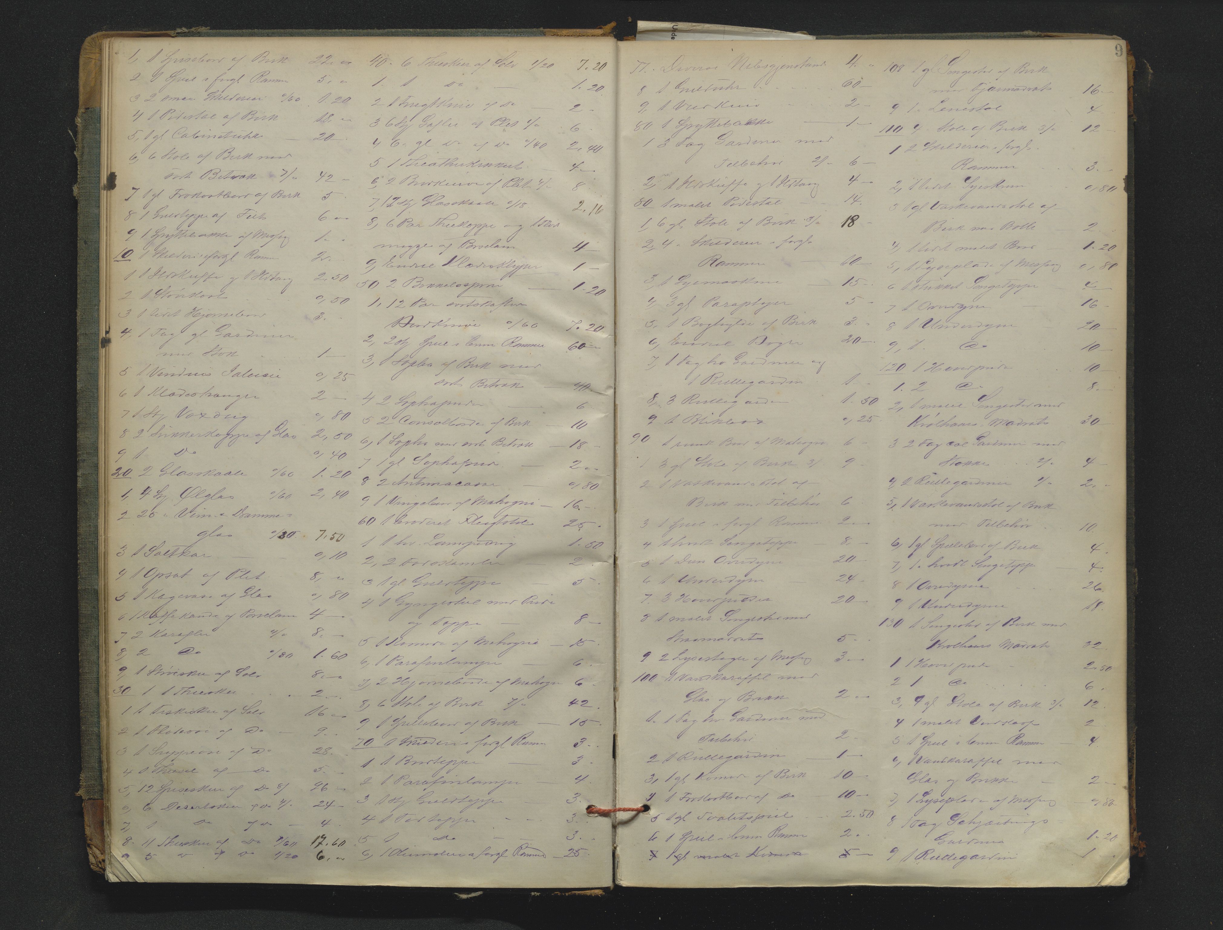 Drammen byfogd, AV/SAKO-A-222/H/Hb/Hbb/L0006: Registreringsprotokoll., 1886-1891, s. 9