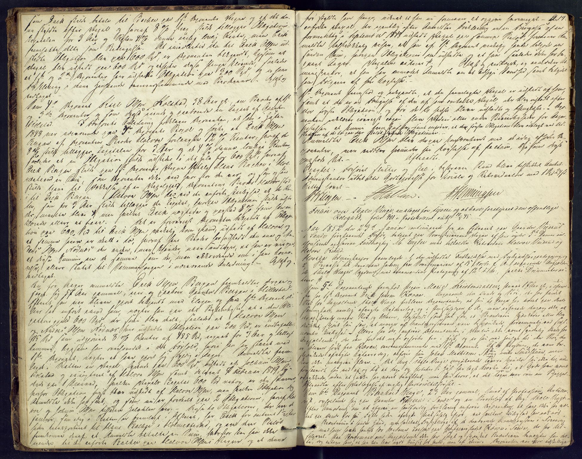 Nordre Jarlsberg sorenskriveri, AV/SAKO-A-80/F/Fb/Fba/L0011: Ekstrarettsprotokoll, 1851-1855, s. 14