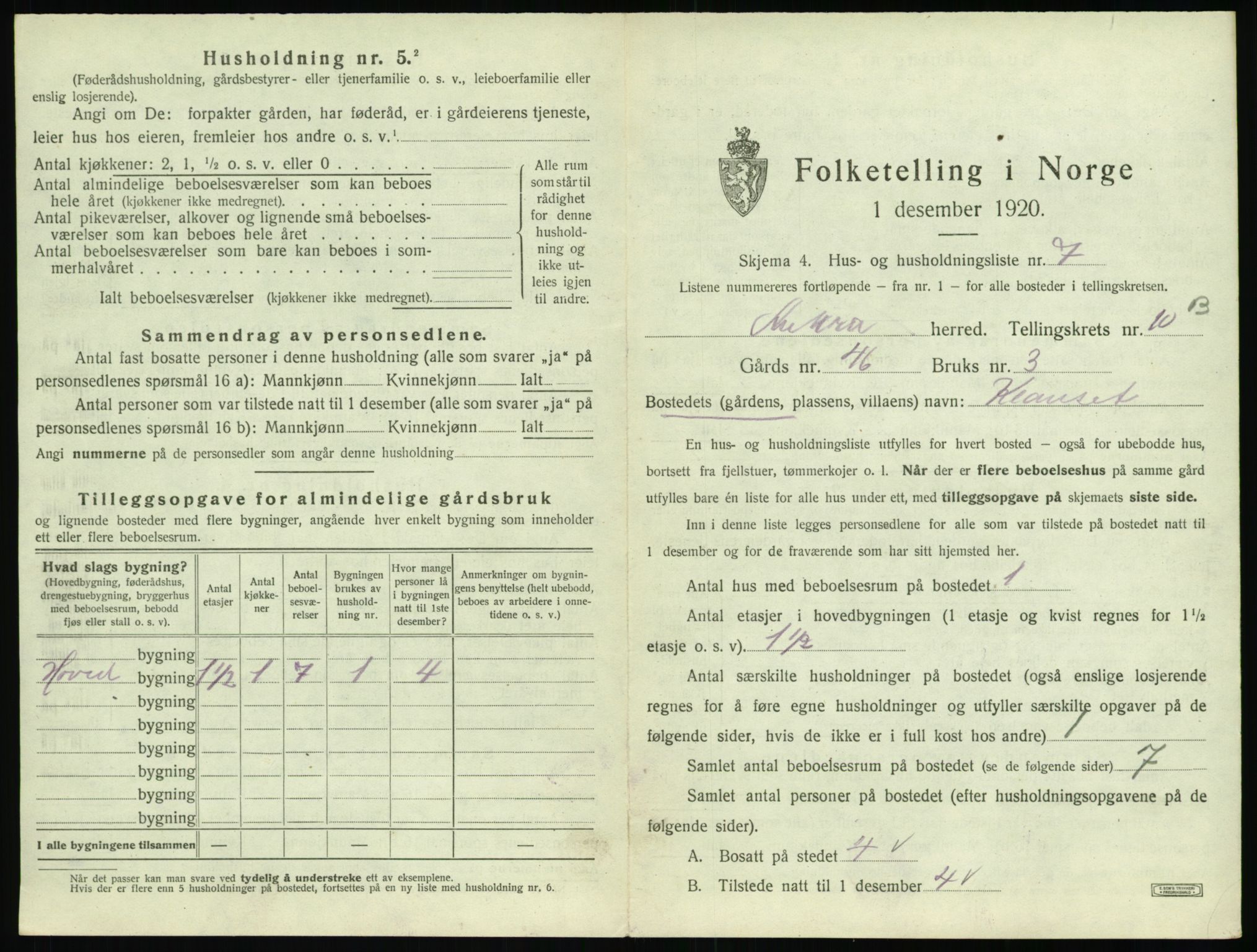 SAT, Folketelling 1920 for 1545 Aukra herred, 1920, s. 681