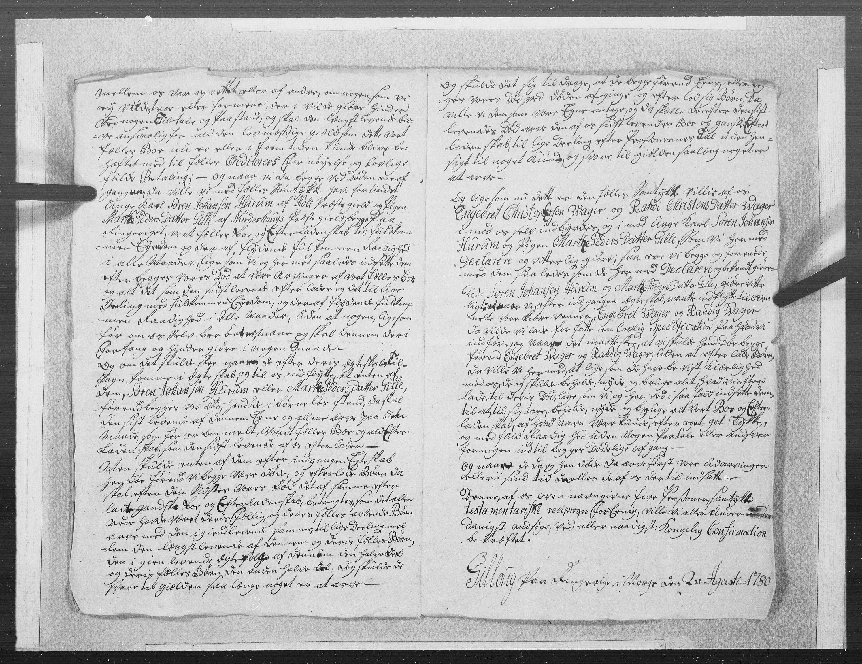 Danske Kanselli 1572-1799, AV/RA-EA-3023/F/Fc/Fcc/Fcca/L0236: Norske innlegg 1572-1799, 1780, s. 244