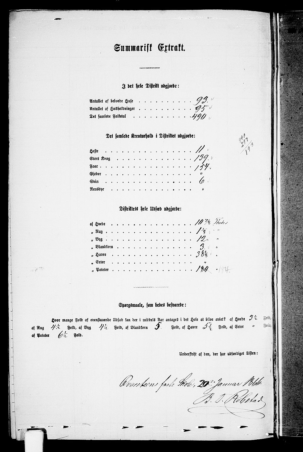 RA, Folketelling 1865 for 1016P Øvrebø prestegjeld, 1865, s. 125