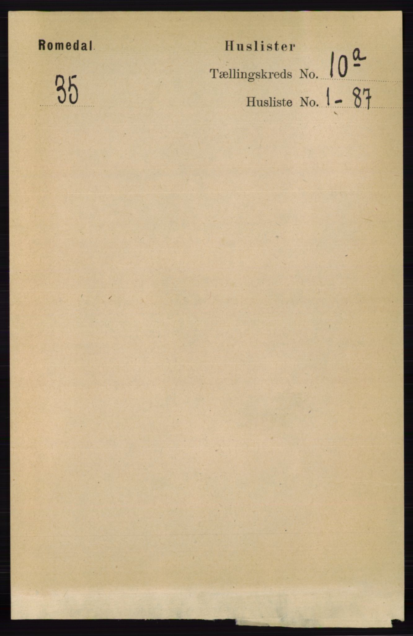 RA, Folketelling 1891 for 0416 Romedal herred, 1891, s. 4721