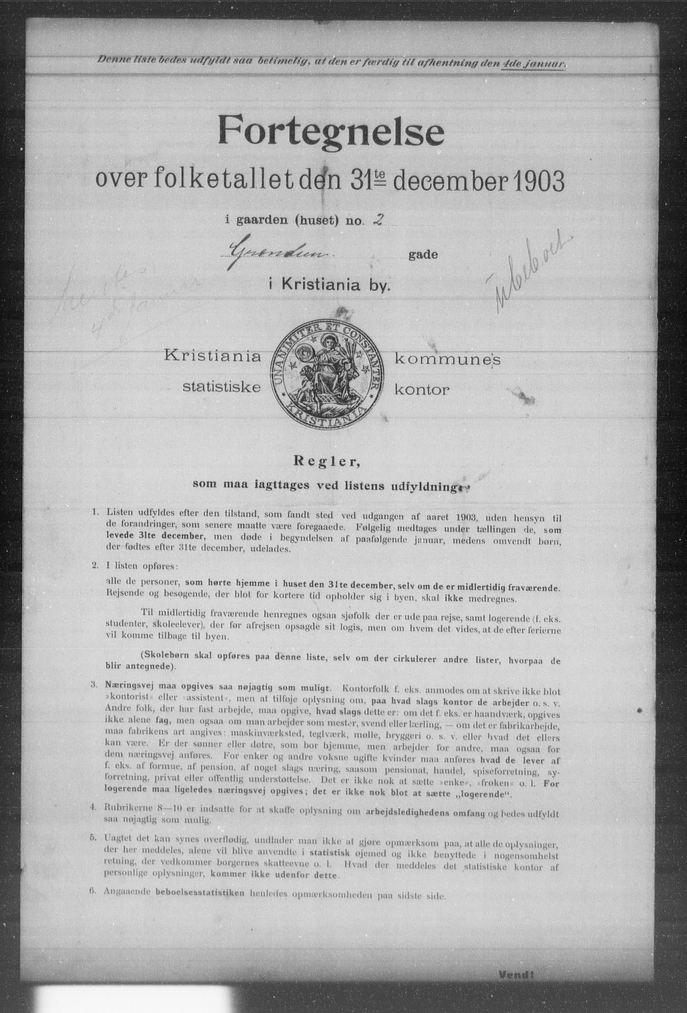 OBA, Kommunal folketelling 31.12.1903 for Kristiania kjøpstad, 1903, s. 6075