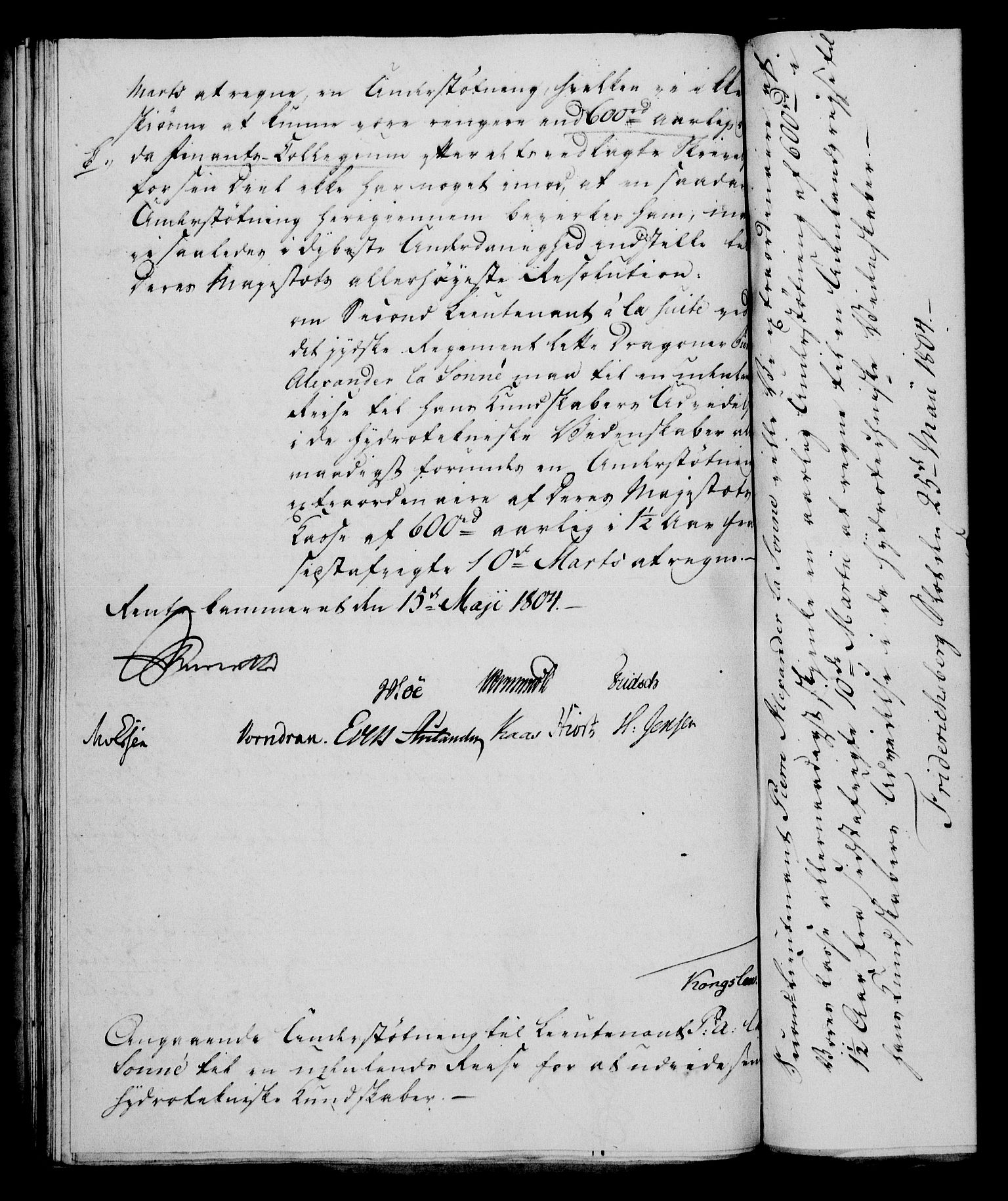 Rentekammeret, Kammerkanselliet, RA/EA-3111/G/Gf/Gfa/L0086: Norsk relasjons- og resolusjonsprotokoll (merket RK 52.86), 1804, s. 512