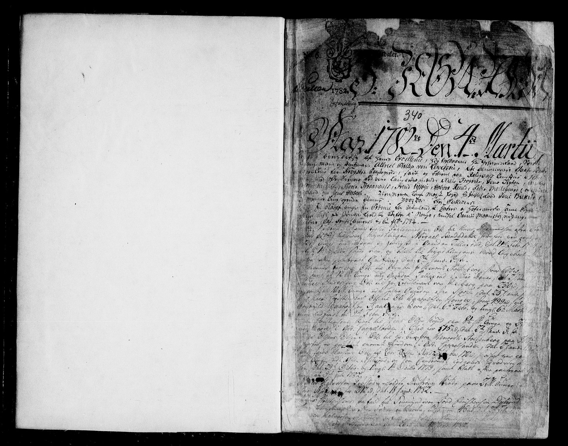 Follo sorenskriveri, AV/SAO-A-10274/F/Fb/Fba/L0043: Tingbok, 1782-1793, s. 0b-1a