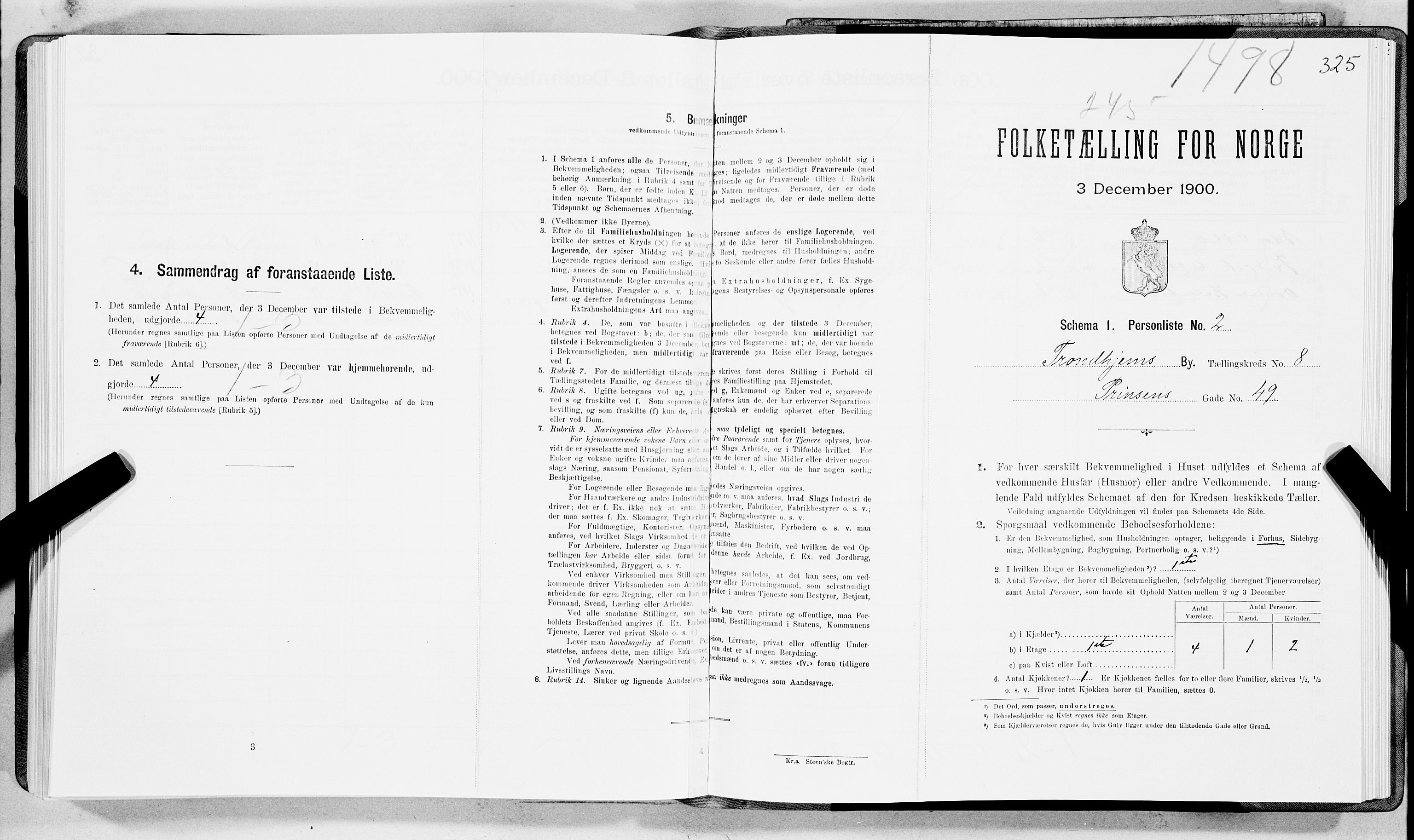 SAT, Folketelling 1900 for 1601 Trondheim kjøpstad, 1900, s. 1381