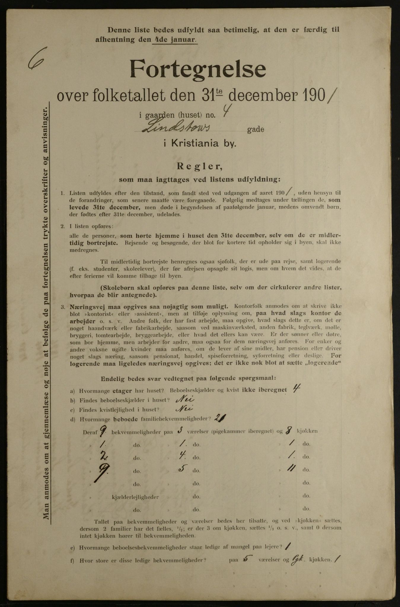 OBA, Kommunal folketelling 31.12.1901 for Kristiania kjøpstad, 1901, s. 8927