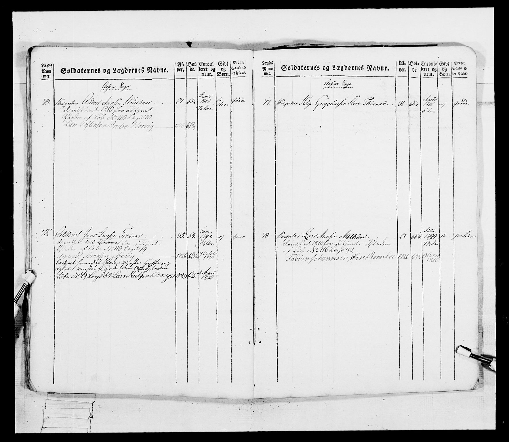Generalitets- og kommissariatskollegiet, Det kongelige norske kommissariatskollegium, AV/RA-EA-5420/E/Eh/L0097: Bergenhusiske nasjonale infanteriregiment, 1803-1807, s. 349