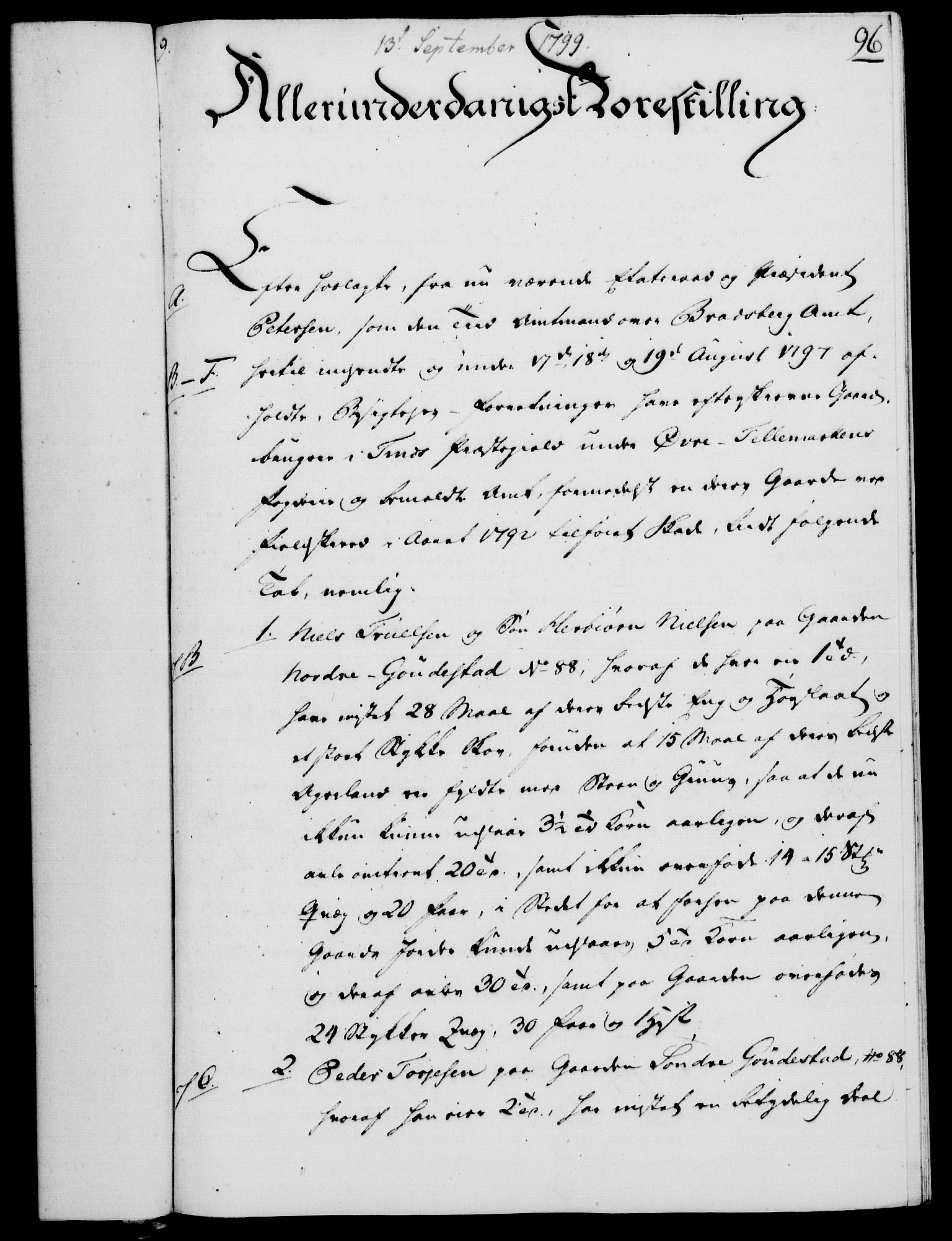 Rentekammeret, Kammerkanselliet, AV/RA-EA-3111/G/Gf/Gfa/L0081: Norsk relasjons- og resolusjonsprotokoll (merket RK 52.81), 1799, s. 602