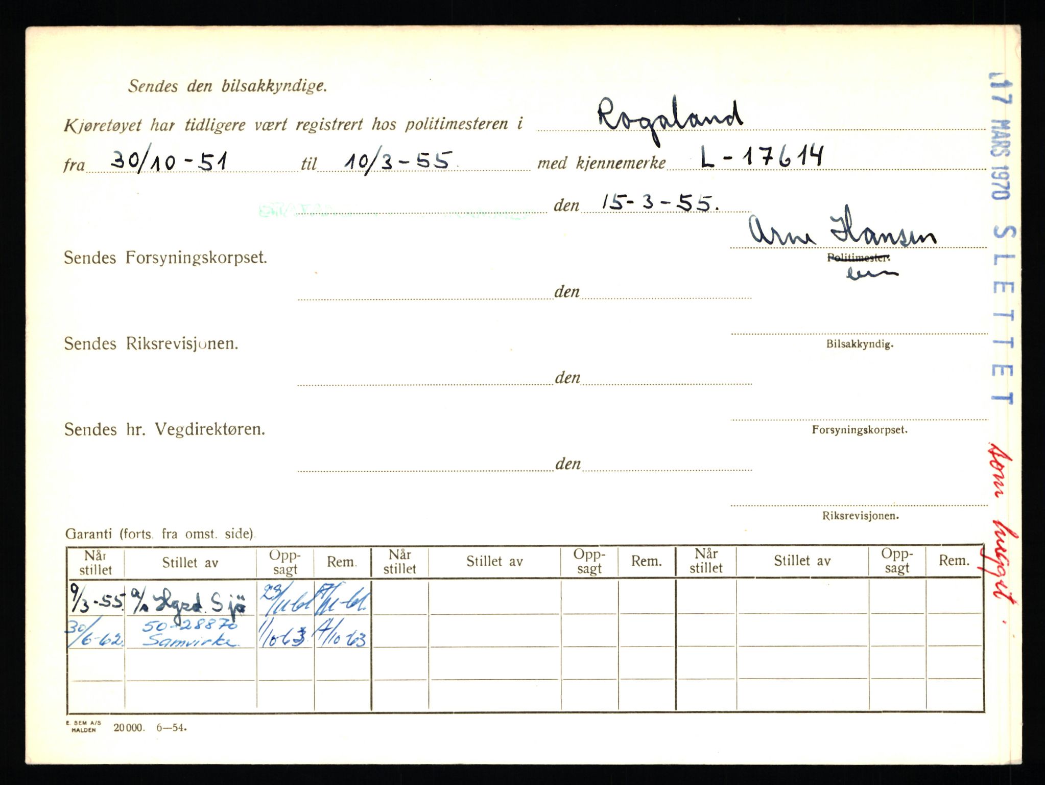 Stavanger trafikkstasjon, AV/SAST-A-101942/0/F/L0006: L-1700 - L-2149, 1930-1971, s. 172