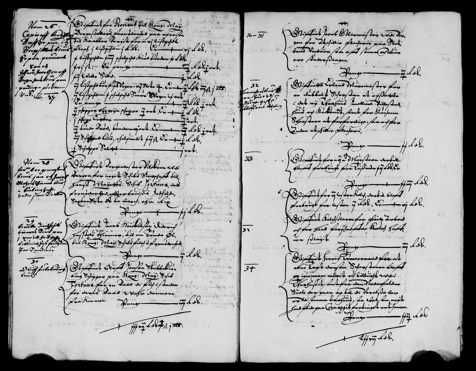 Rentekammeret inntil 1814, Reviderte regnskaper, Lensregnskaper, AV/RA-EA-5023/R/Rb/Rbt/L0069: Bergenhus len, 1634-1636