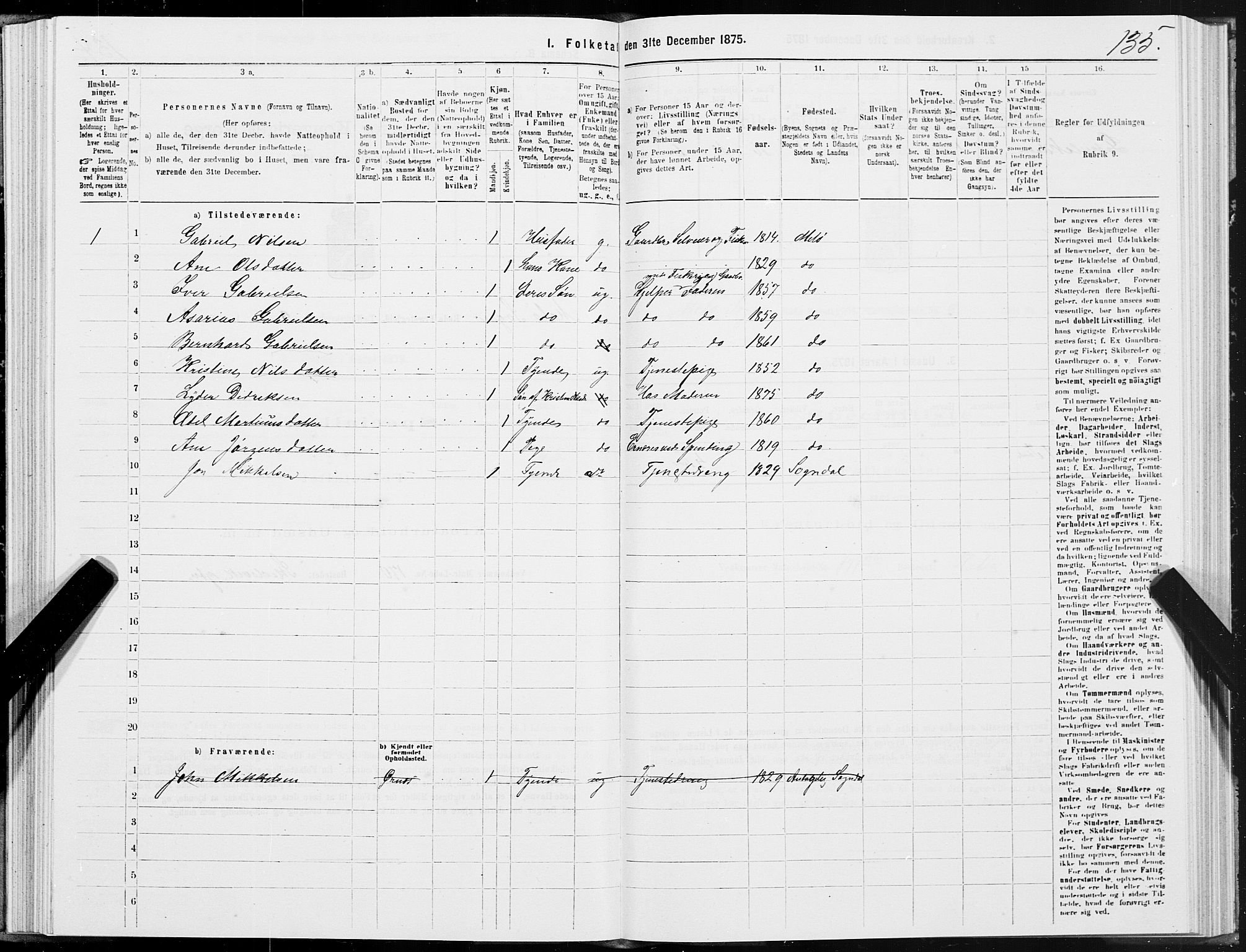 SAT, Folketelling 1875 for 1836P Rødøy prestegjeld, 1875, s. 4135