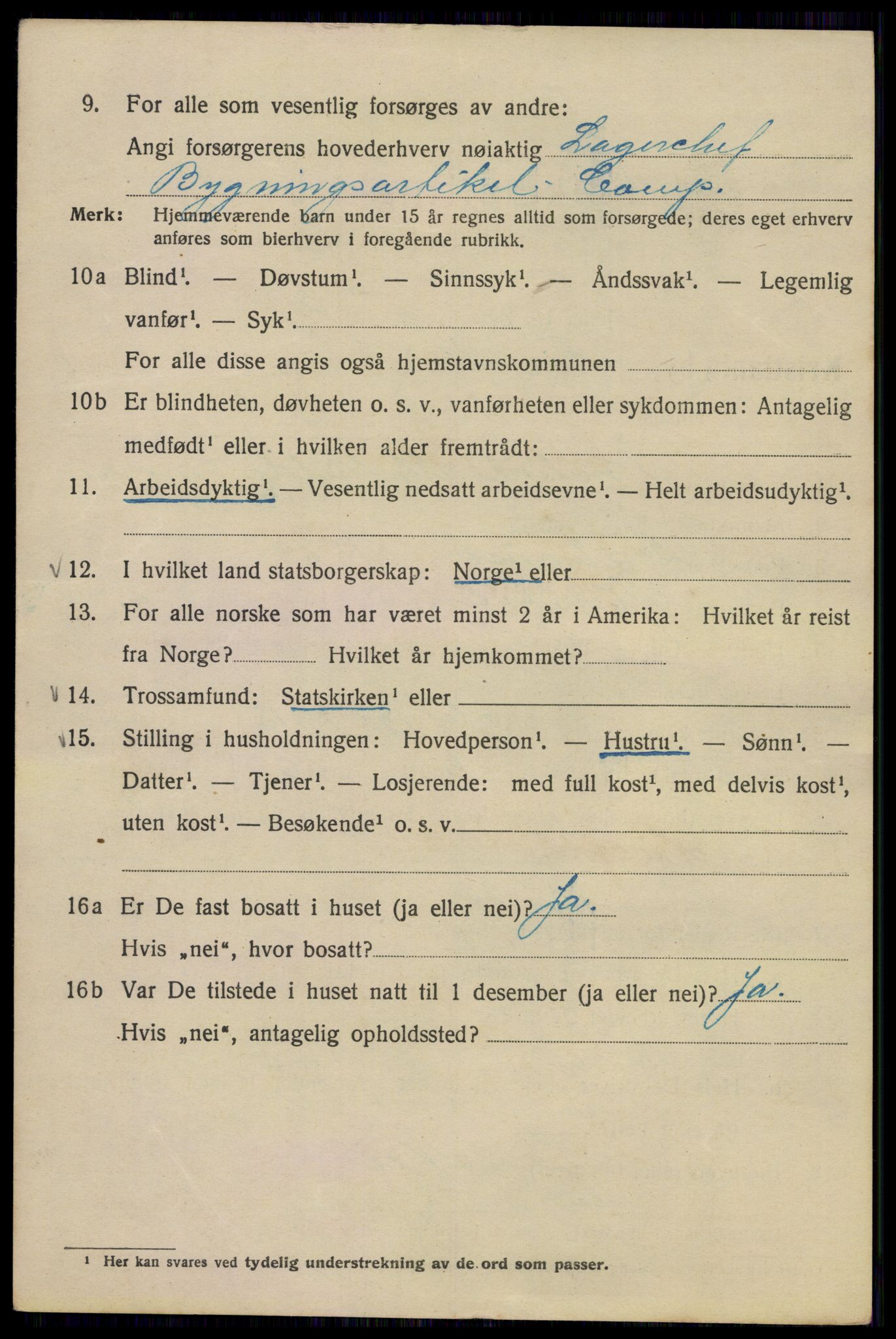 SAO, Folketelling 1920 for 0301 Kristiania kjøpstad, 1920, s. 230096